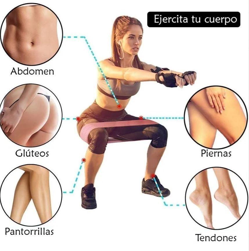 3 Bandas Elásticas Tela Loop Profesional Antideslizante AA35-5
