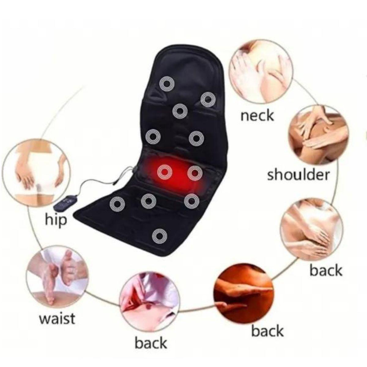 Asiento Calefaccion Cojín Masajeador Silla Con Control Na60-4