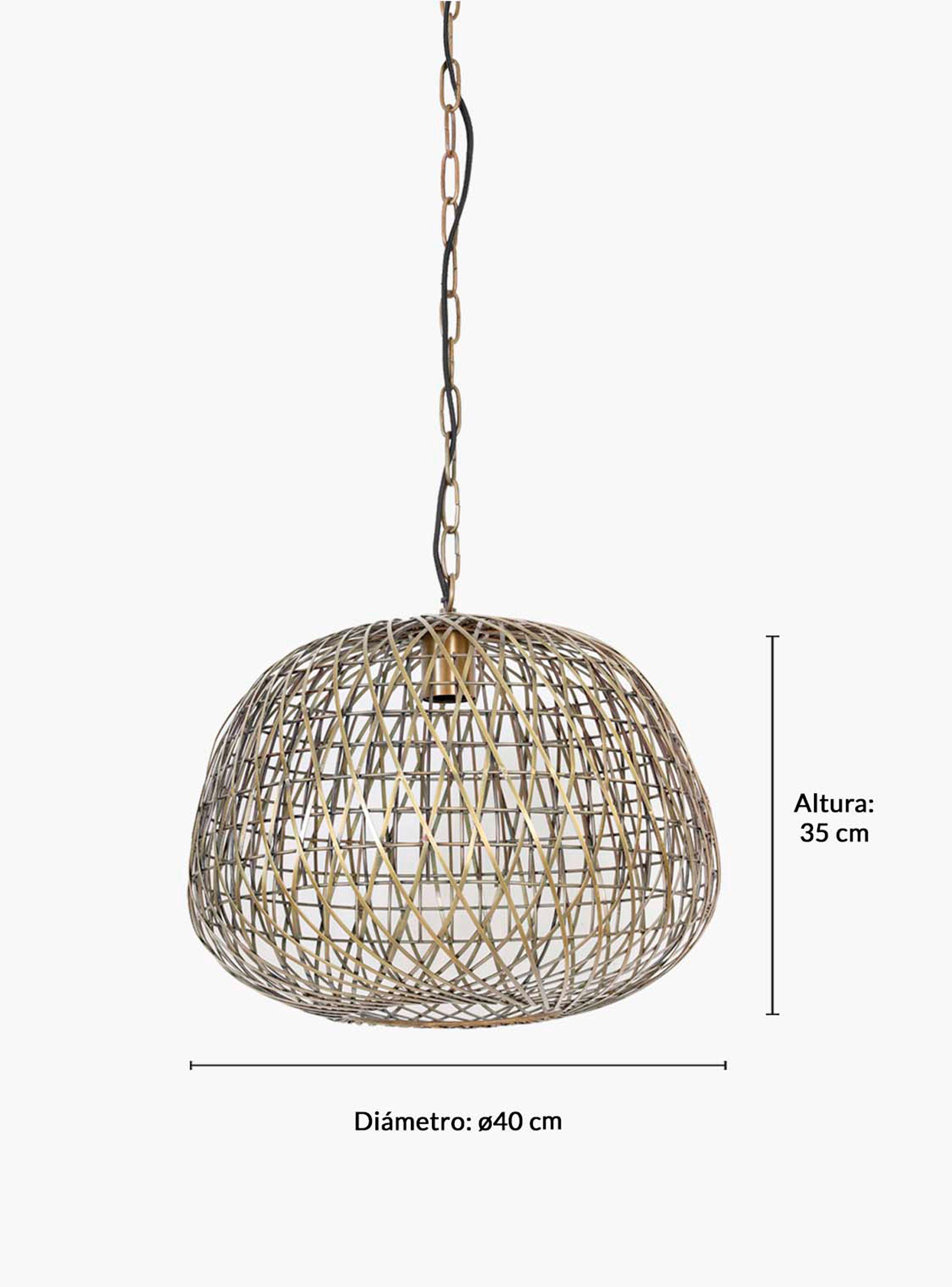 Lámpara De colgar Alwina 40 Bronce-5