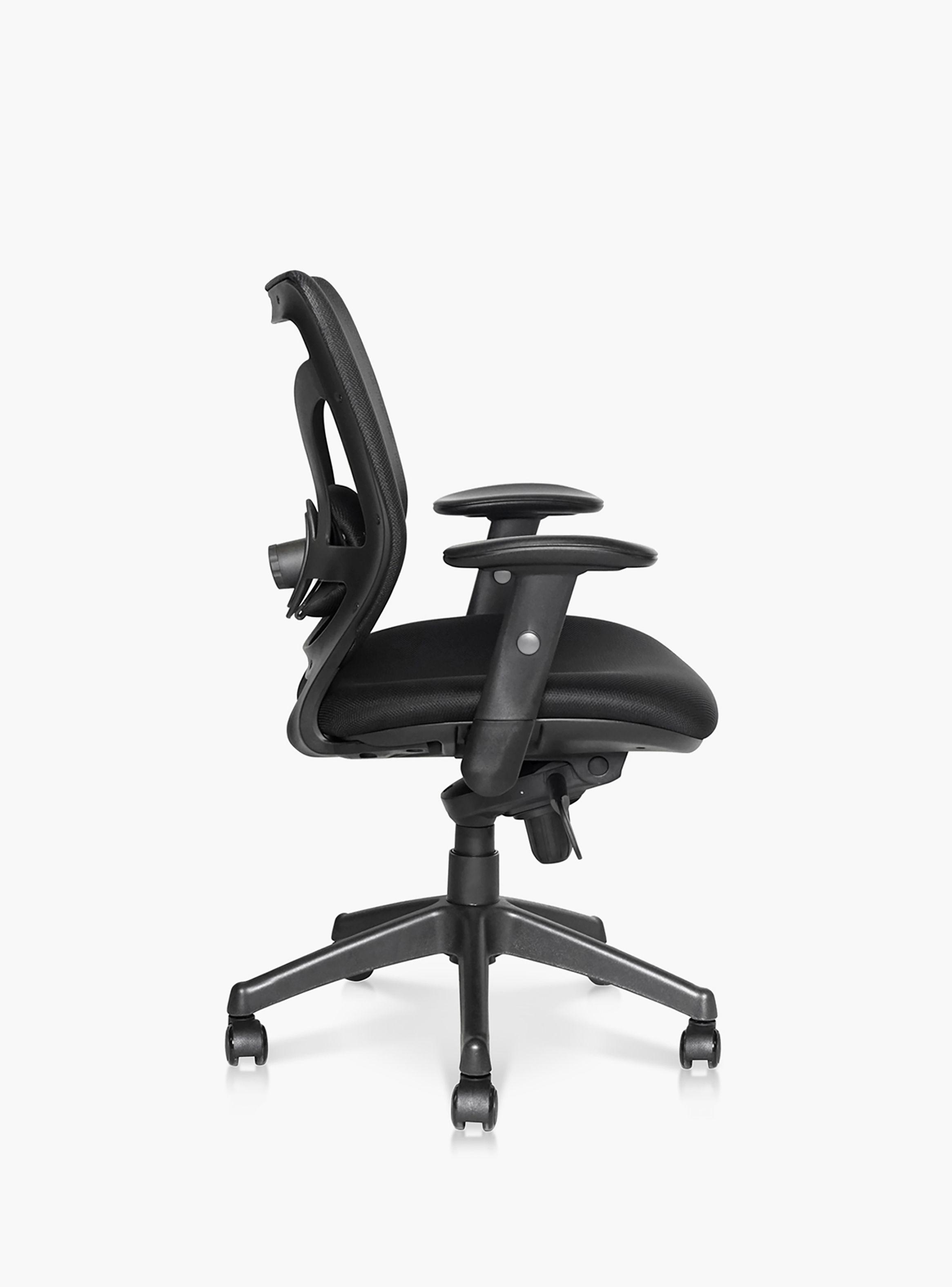 Silla Oficina Black Base Nylon Negro-2