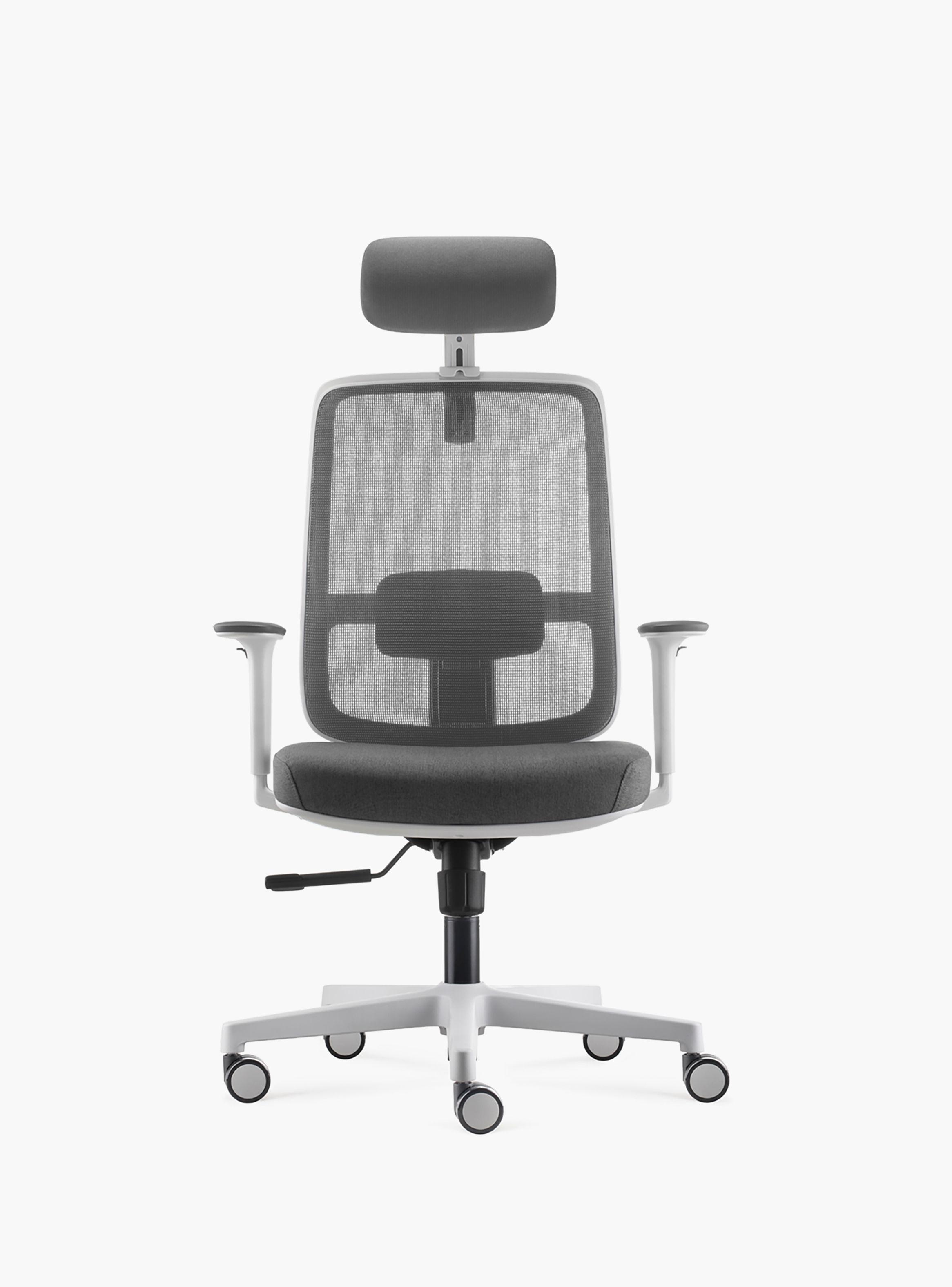 Silla Oficina Lotto con cabecero Gris Claro-0