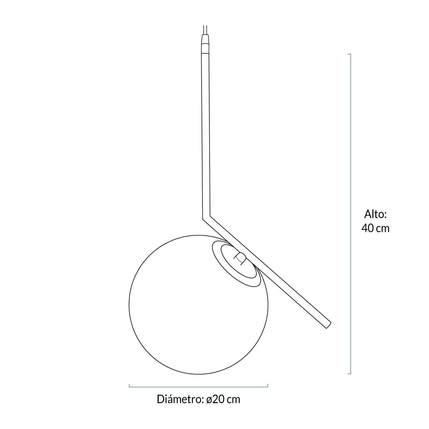 Lámpara De Colgar Lua 20 Bronce-5