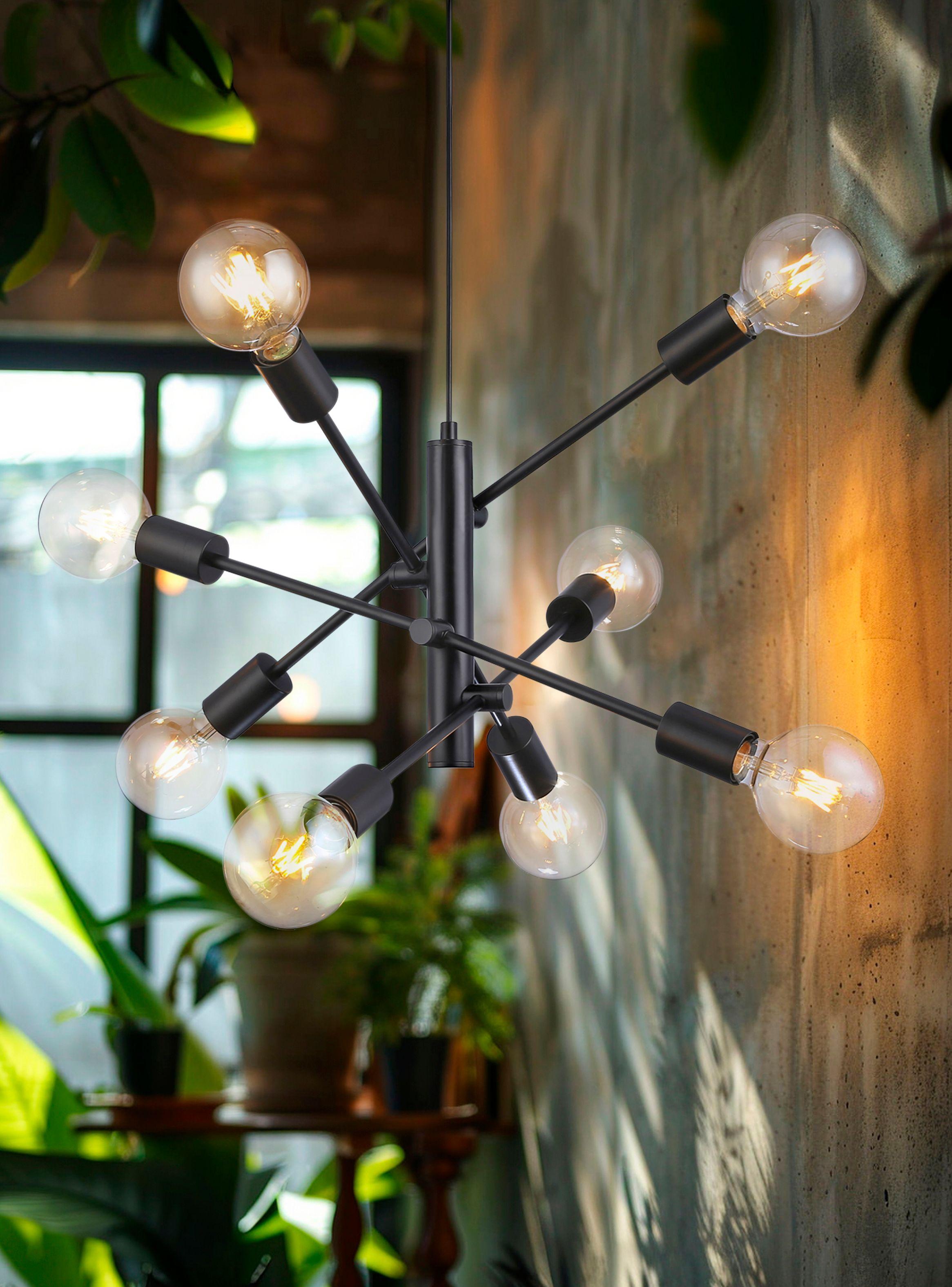 Lámpara de Colgar Amber Negro-1