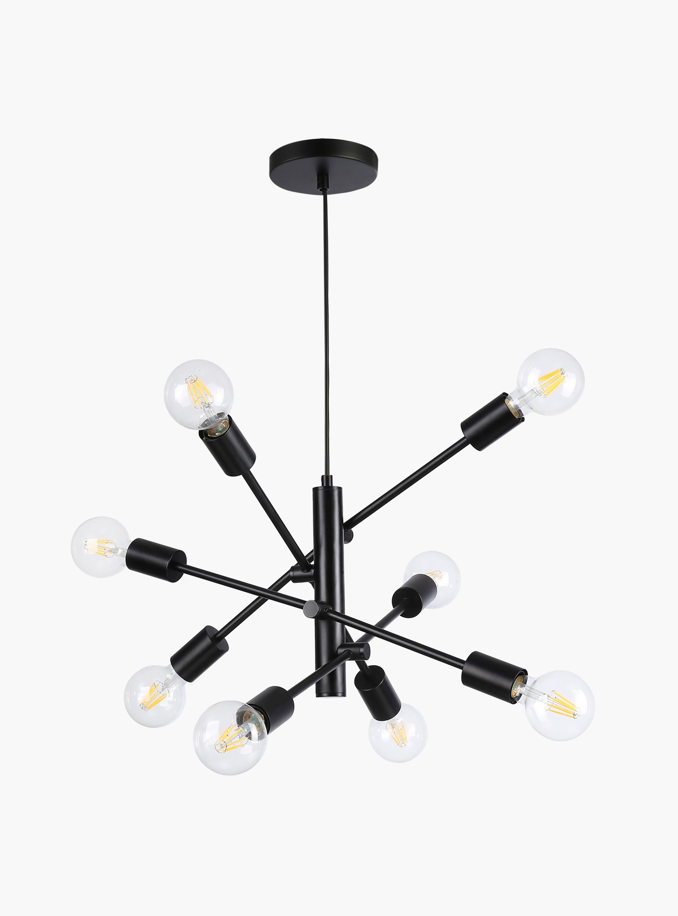 Lámpara de Colgar Amber Negro-2