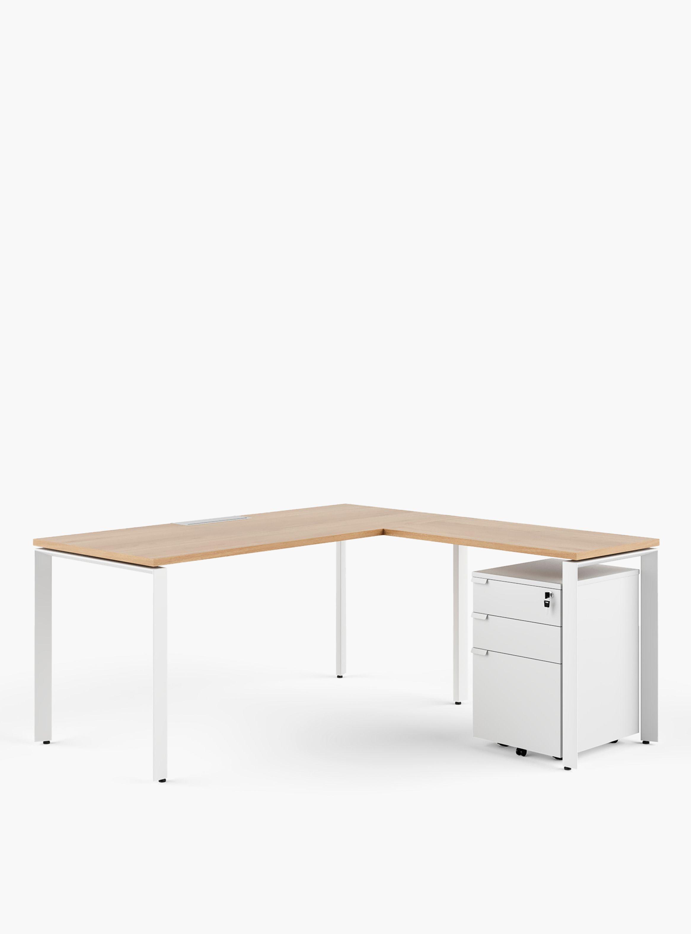 Lateral para Escritorio Space 50x90 Natura/Blanco-2