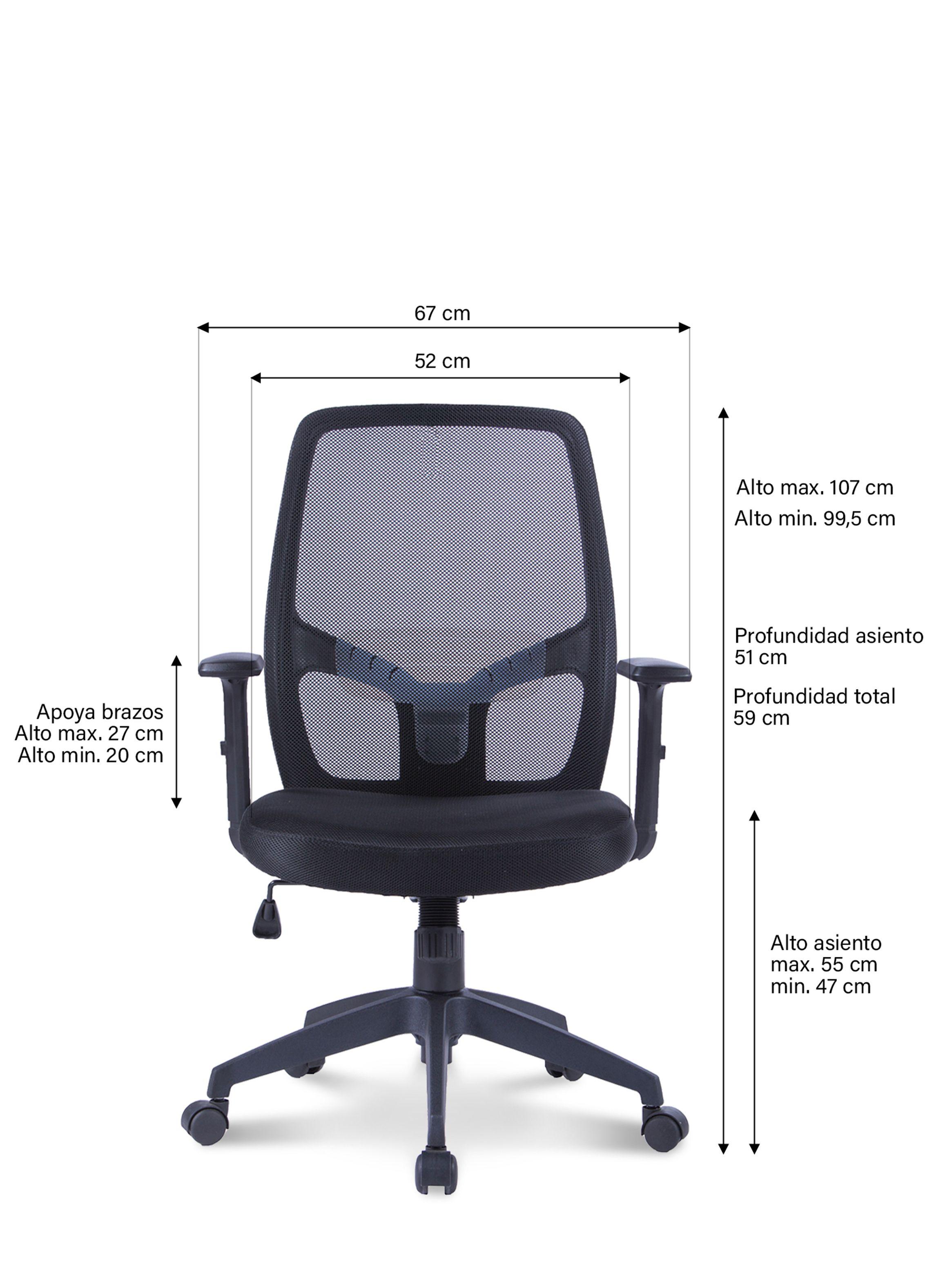 Silla Oficina Task Negro-4