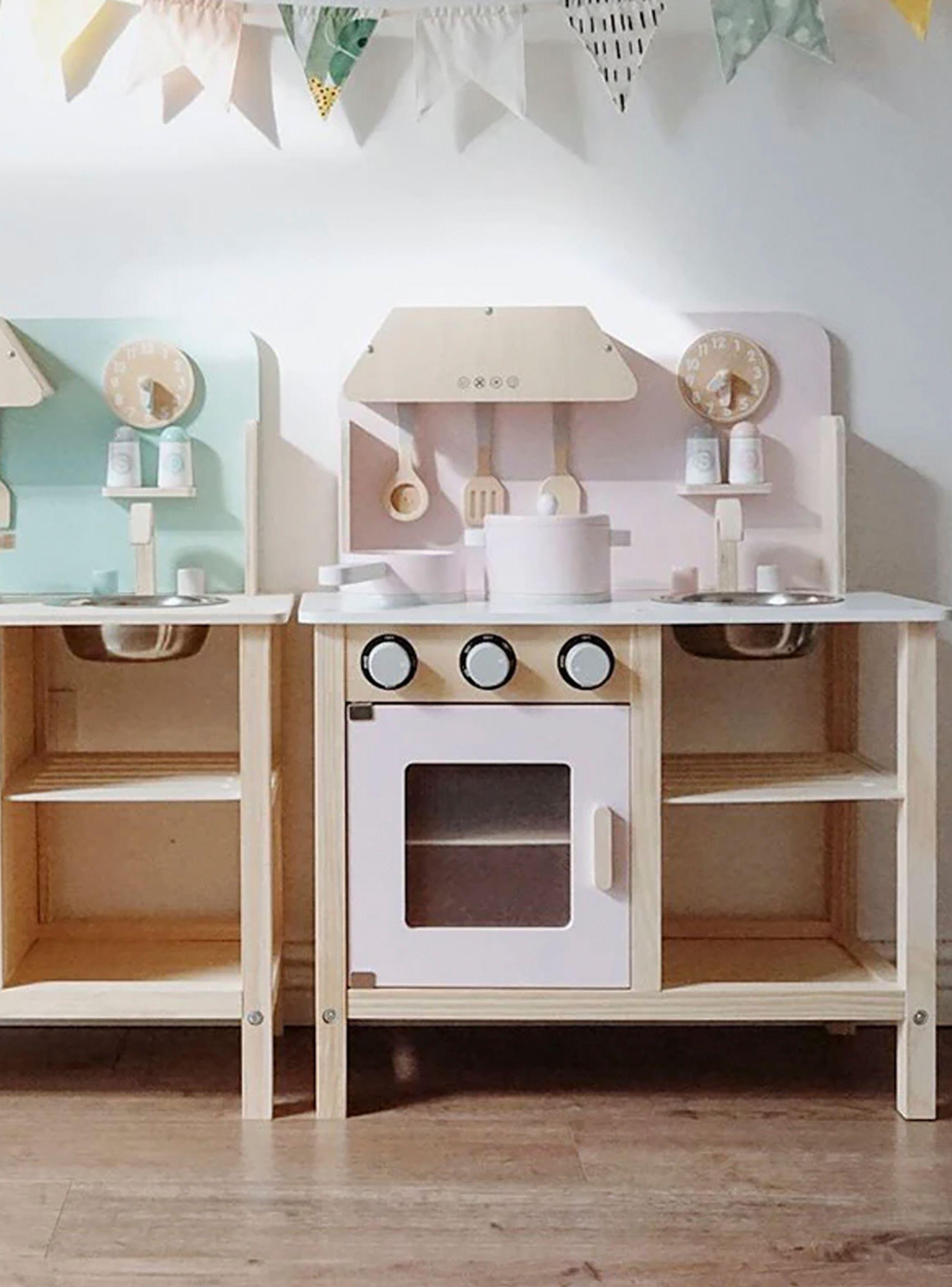 Cocina Infantil de Madera Maia Rosado-2