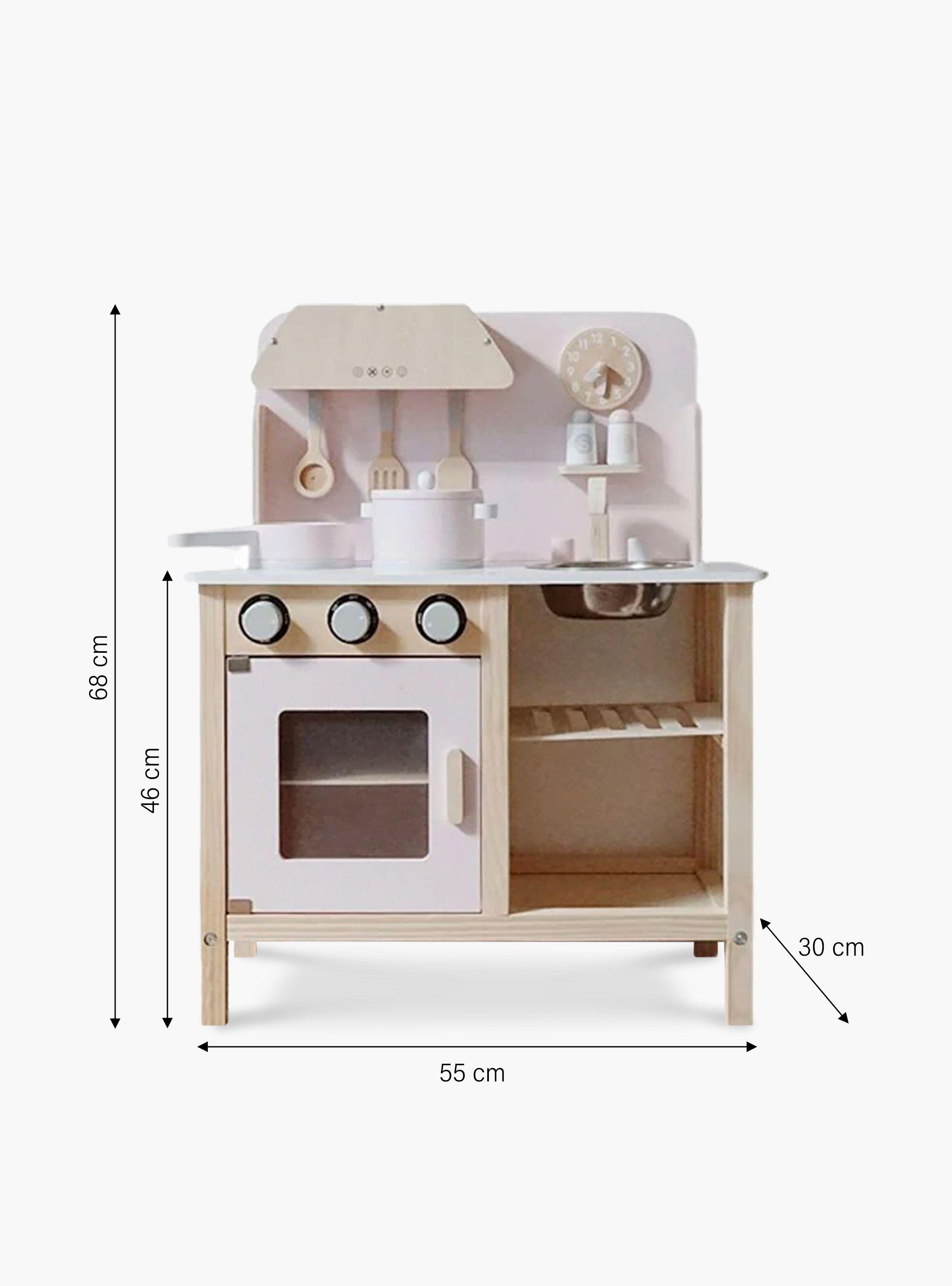Cocina Infantil de Madera Maia Rosado-3