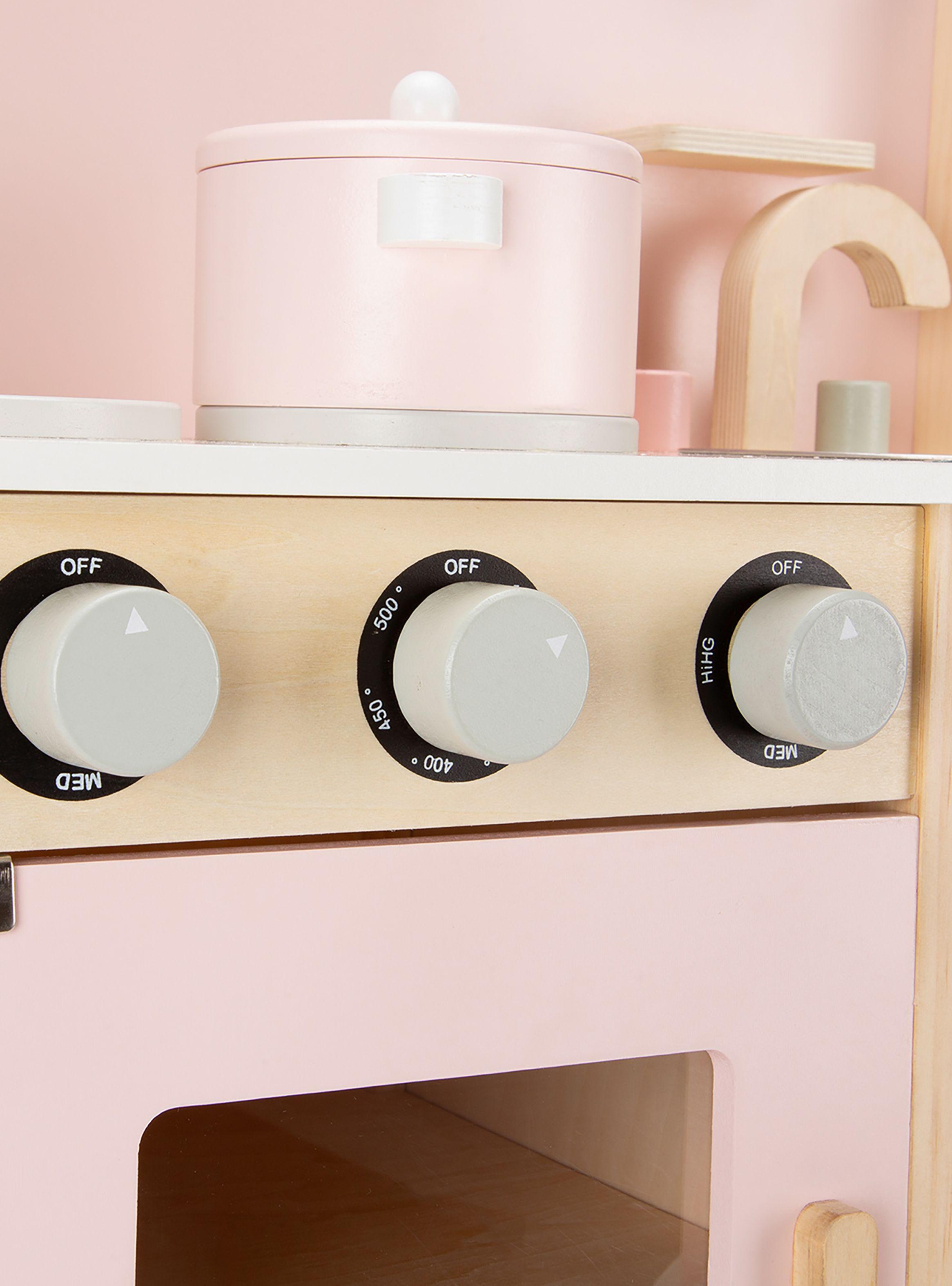 Cocina Infantil de Madera Maia Rosado-3