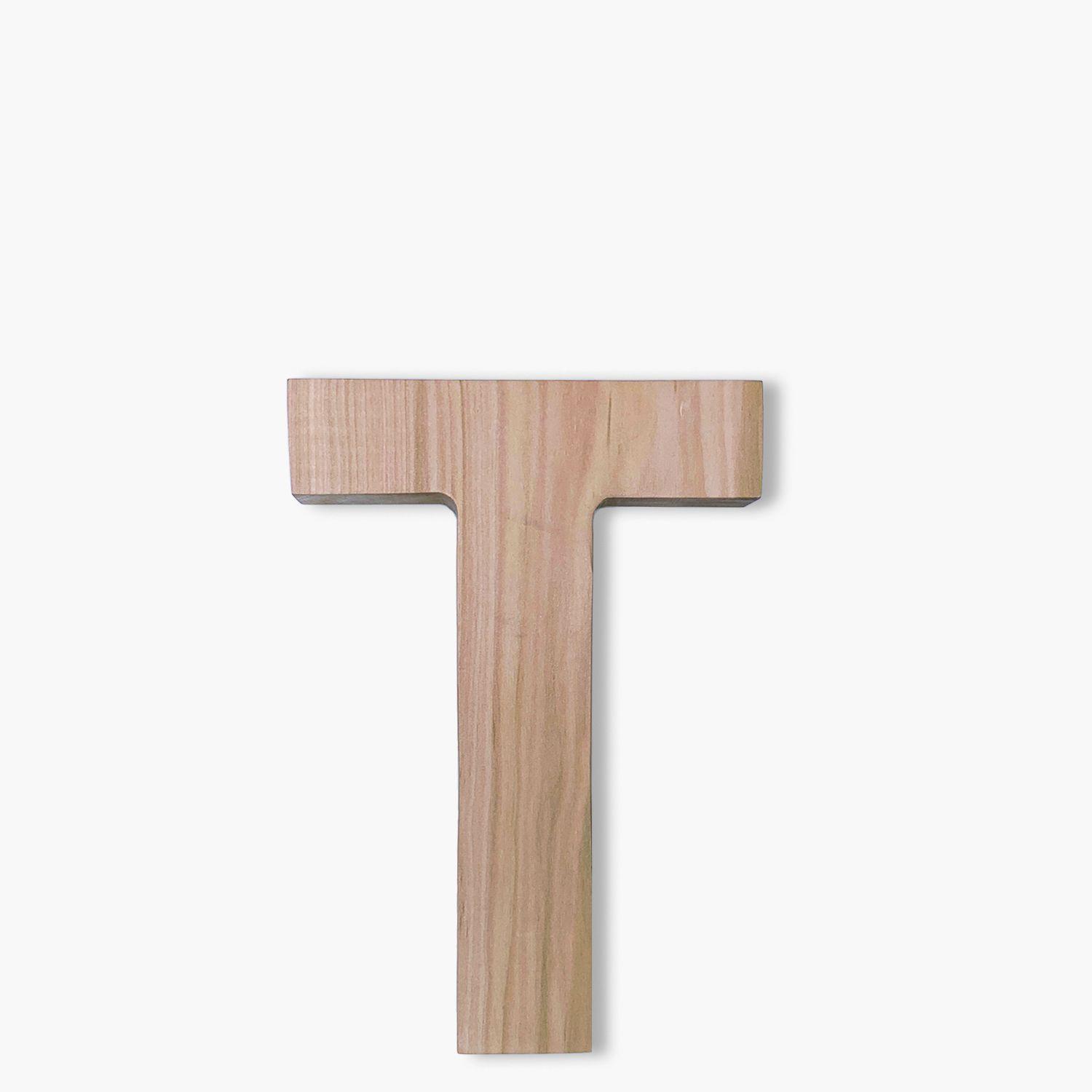 Letra Infantil Madera Inicial T-0