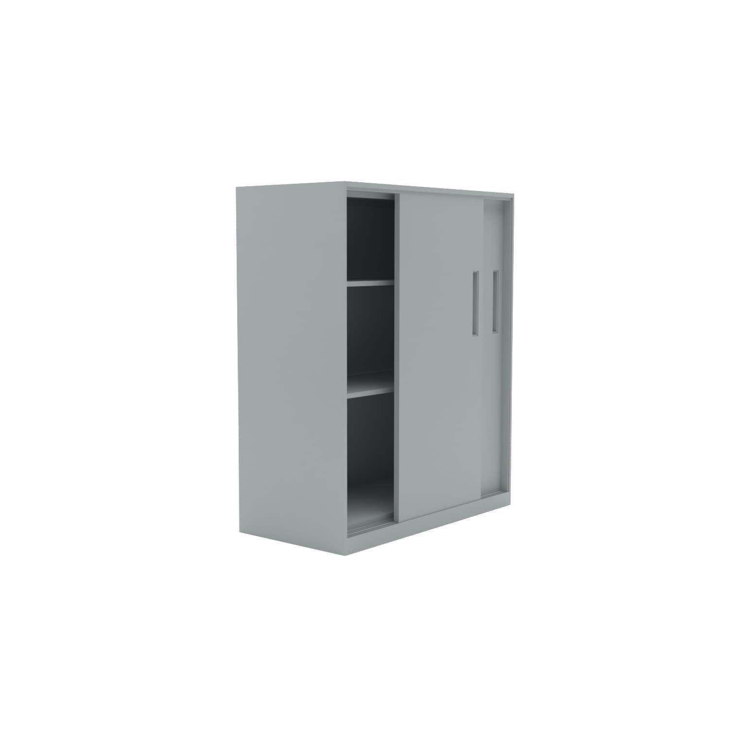 Gabinete Oficina Alto Metálico Con puertas Blanco-7