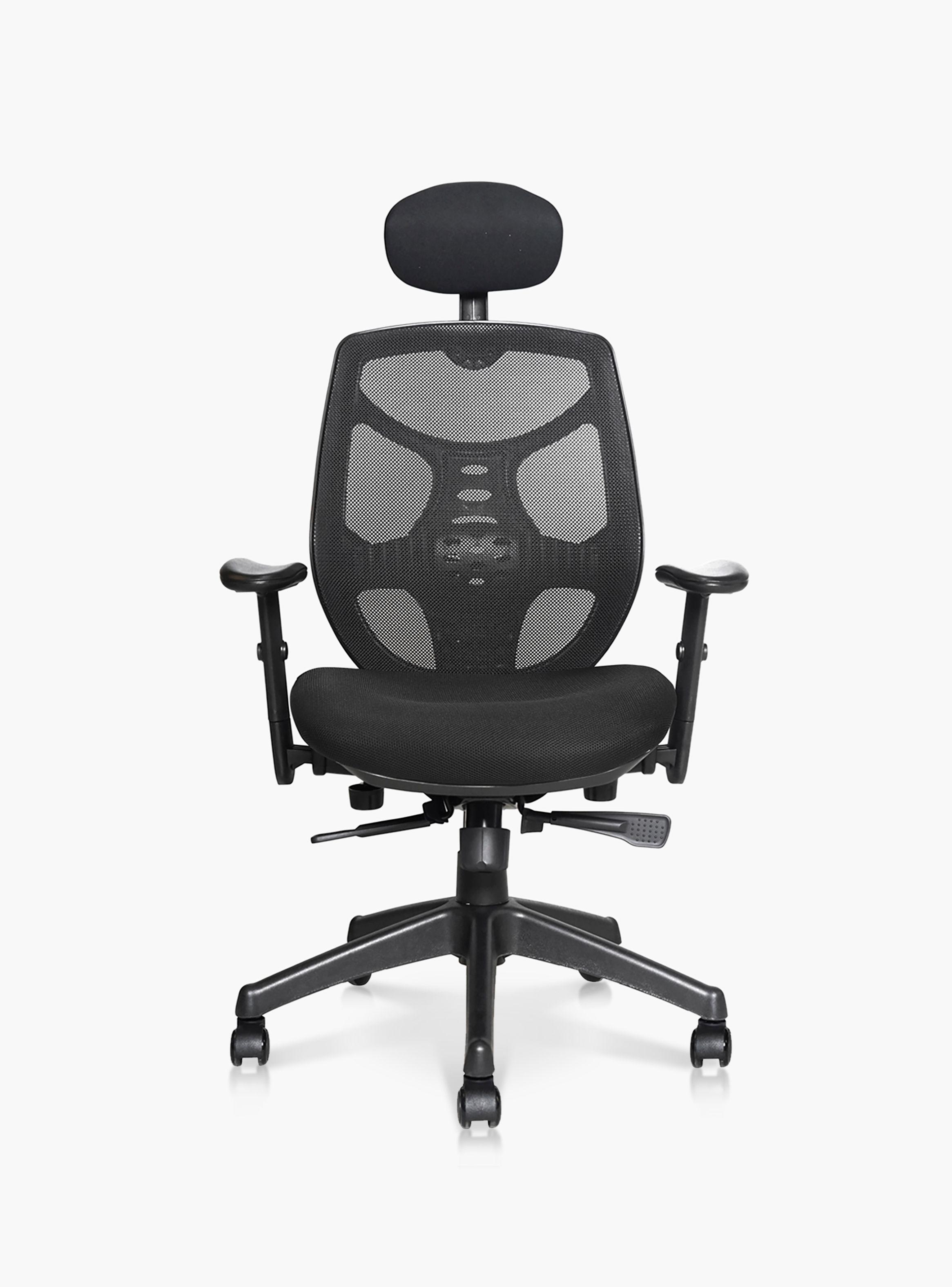 Silla Oficina Identity Base Nylon c/cabecero Negro-0