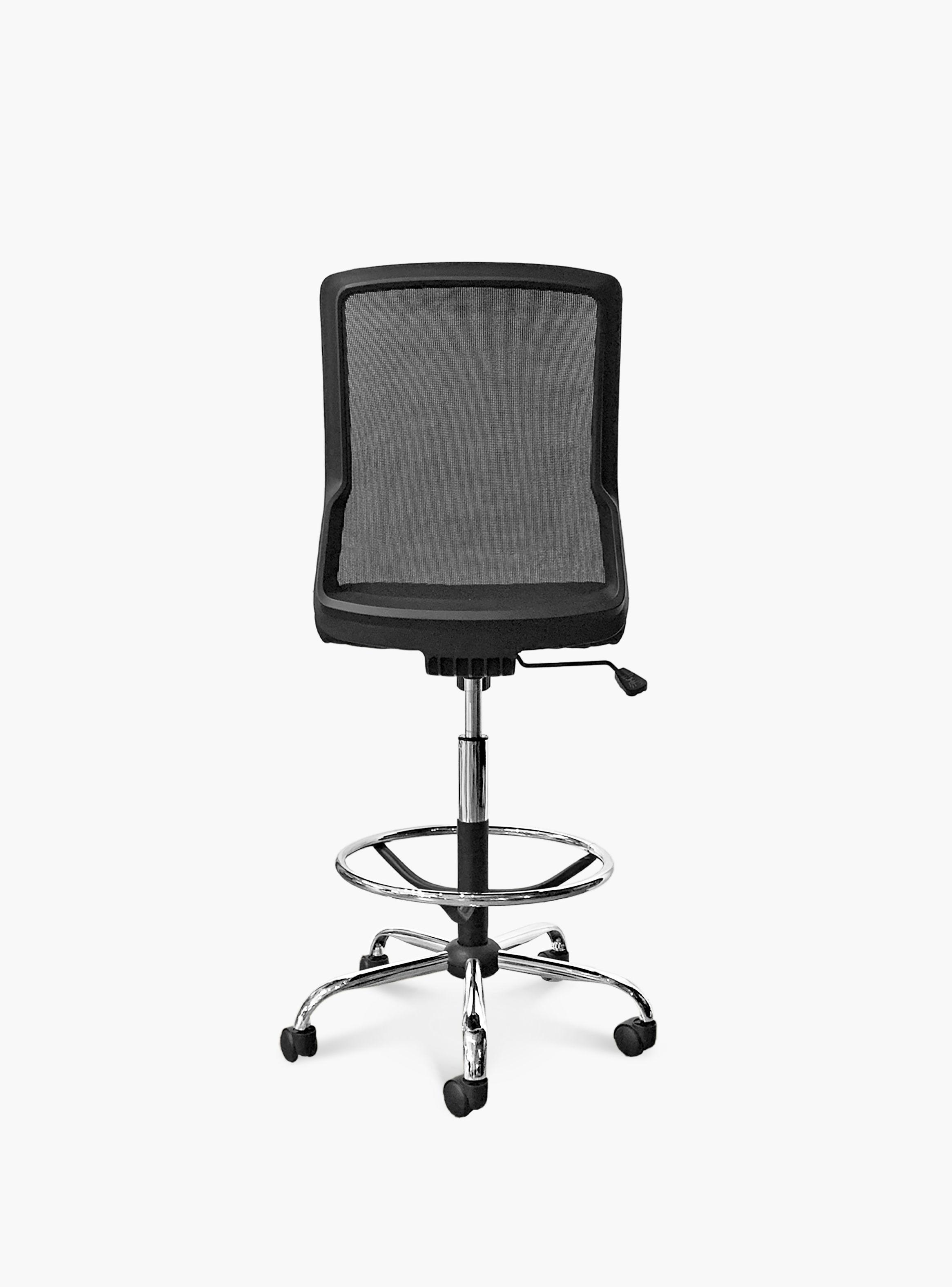 Silla Oficina Cuba Media sin Brazos con Aro Cajero-3