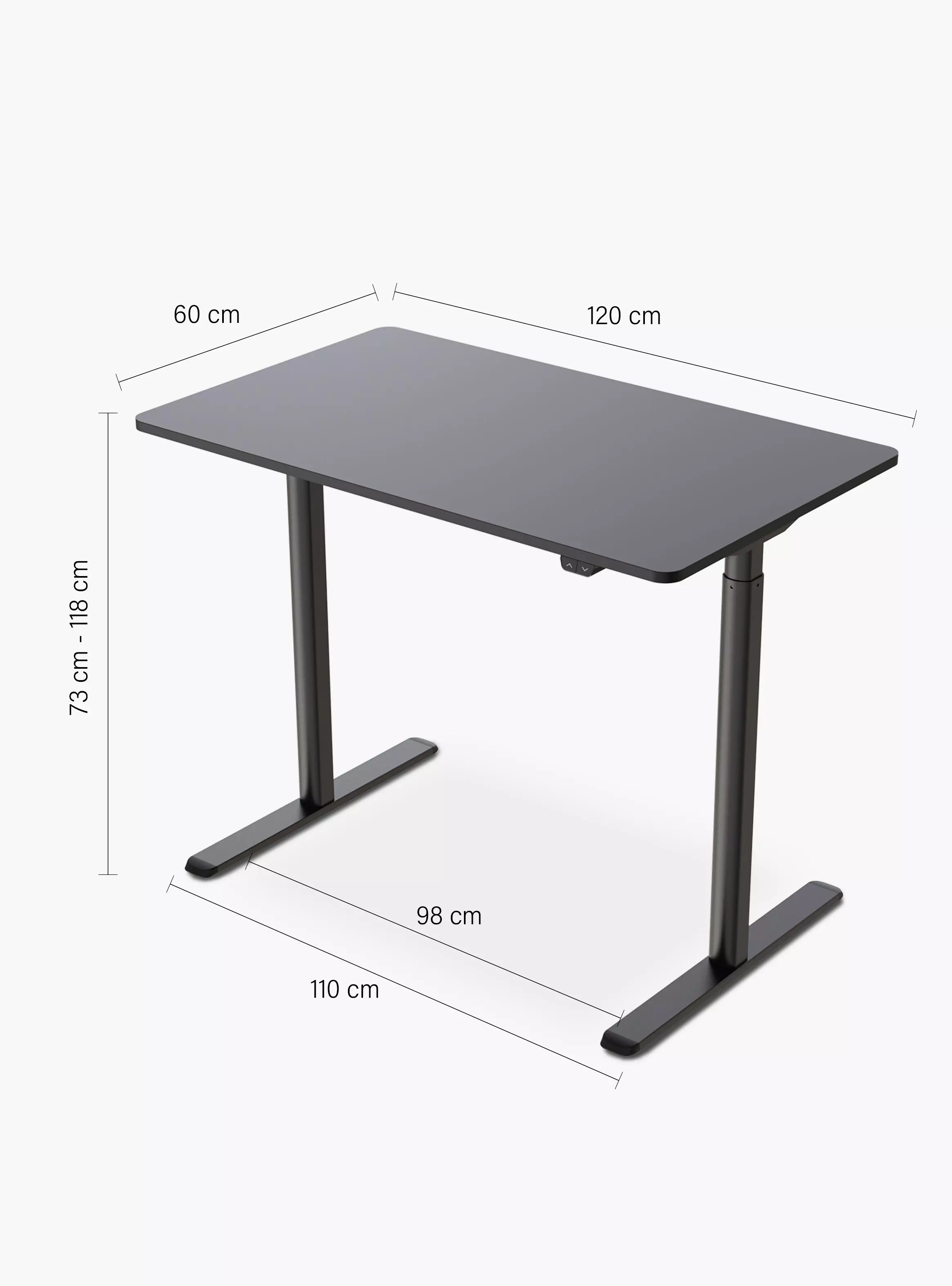 Escritorio Home Office Orion Eléctrico Negro-3