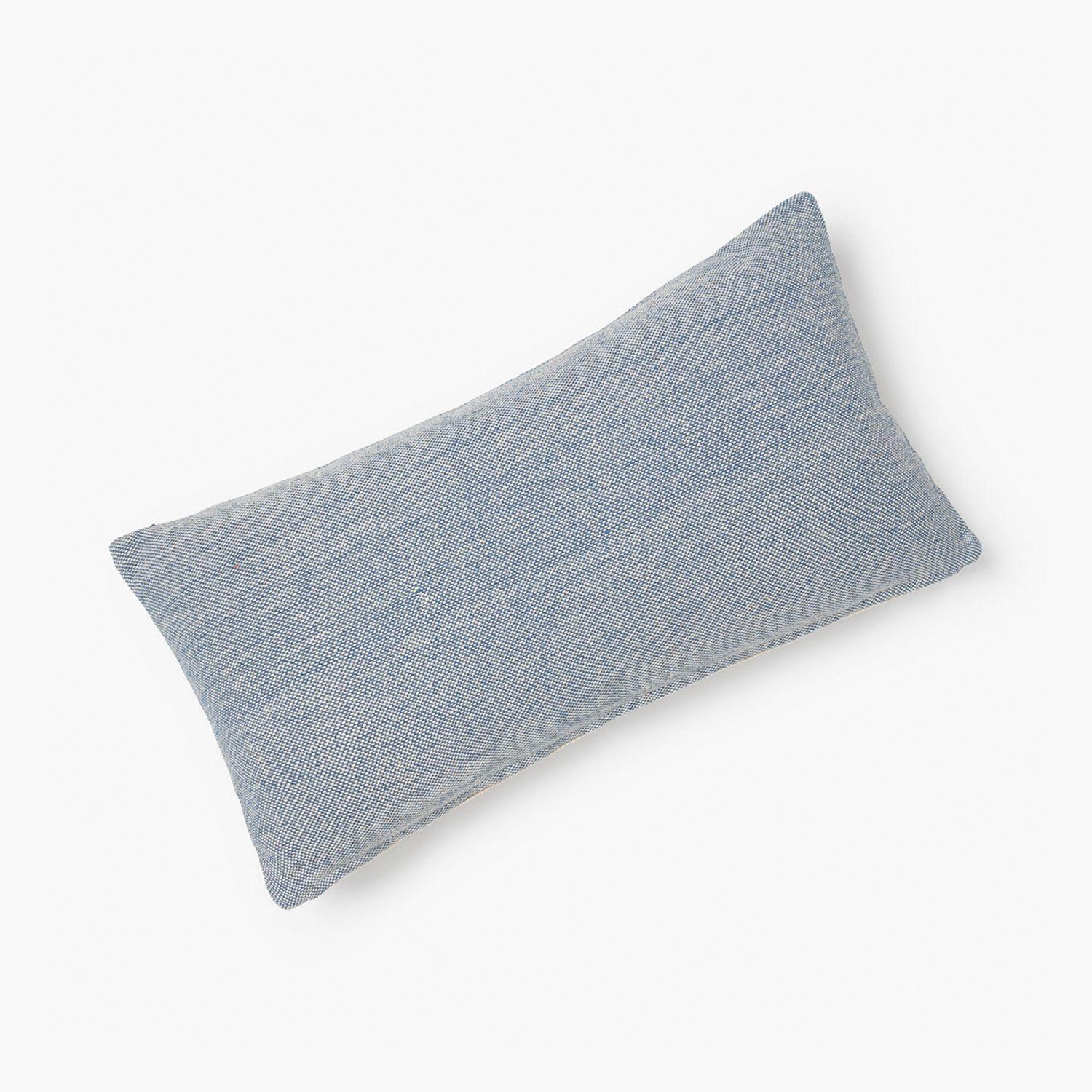 Funda Cojin Algodon Capri Azul 30x60-1