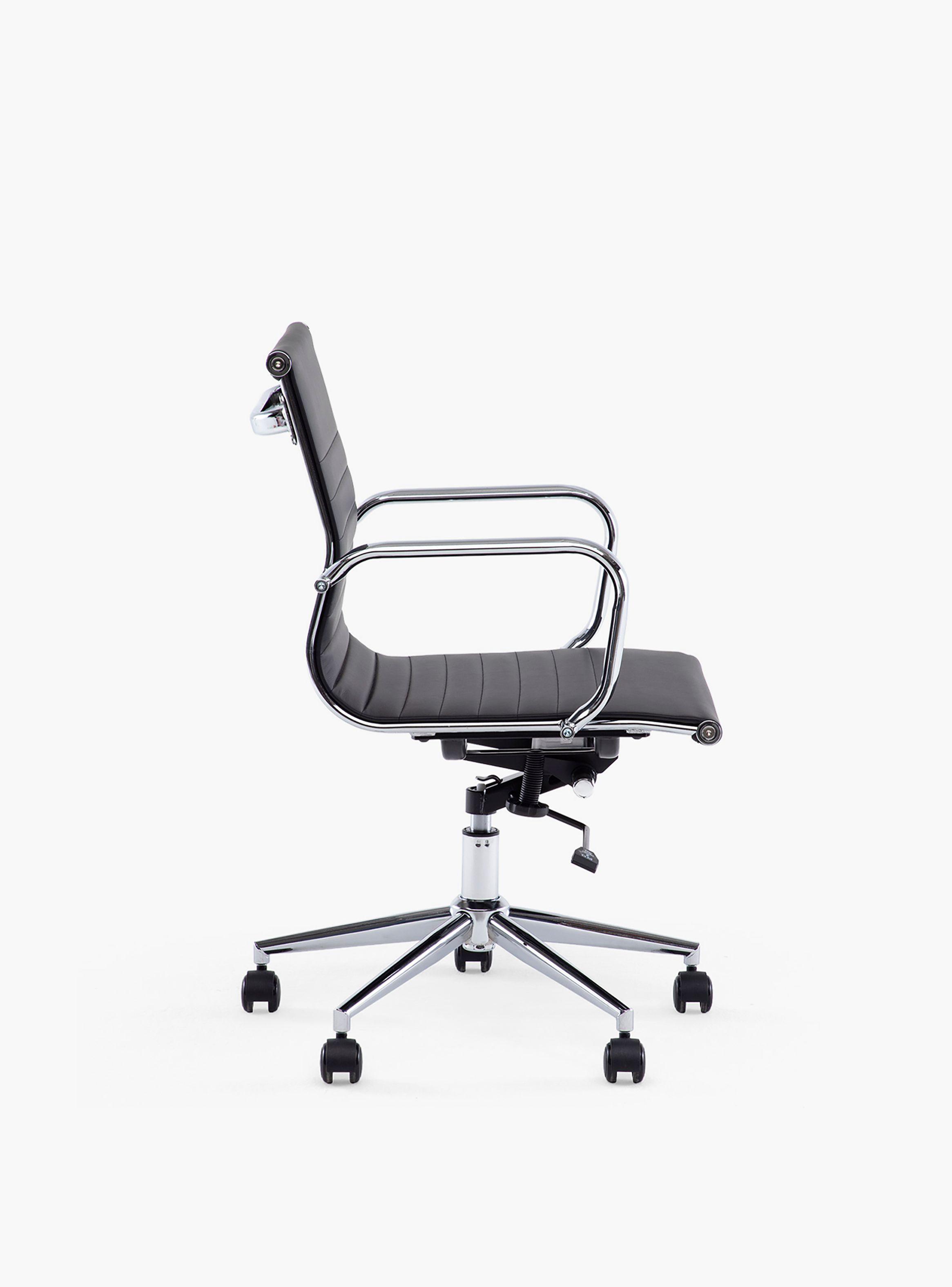 Silla oficina Bishop Media Negro-2