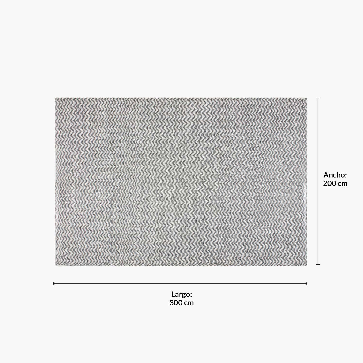 Alfombra Exterior Myrtos 200x300 Bco/Gris-5