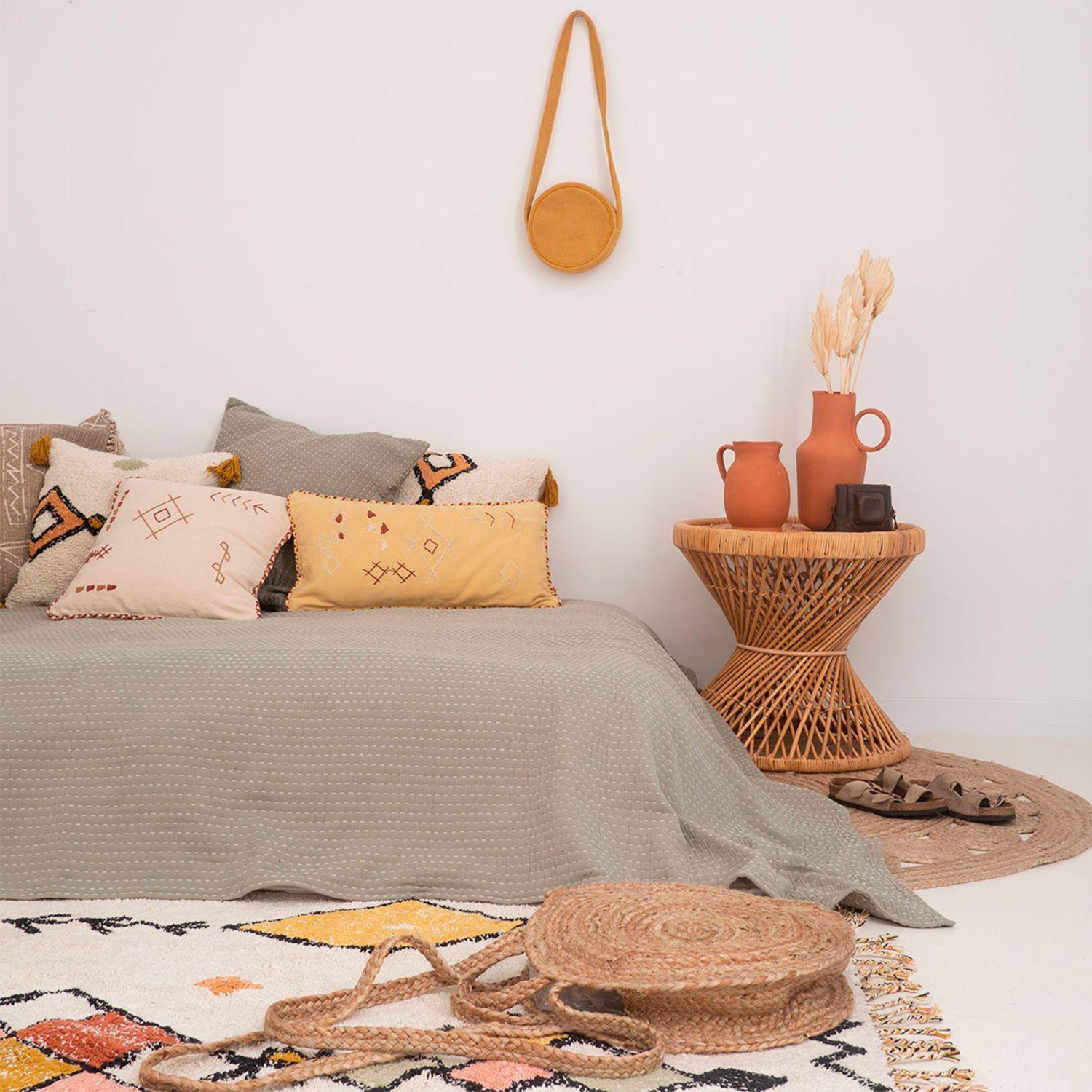 Cubrecama Agata 240x260 Verde (cama 2 plazas o Queen)-2