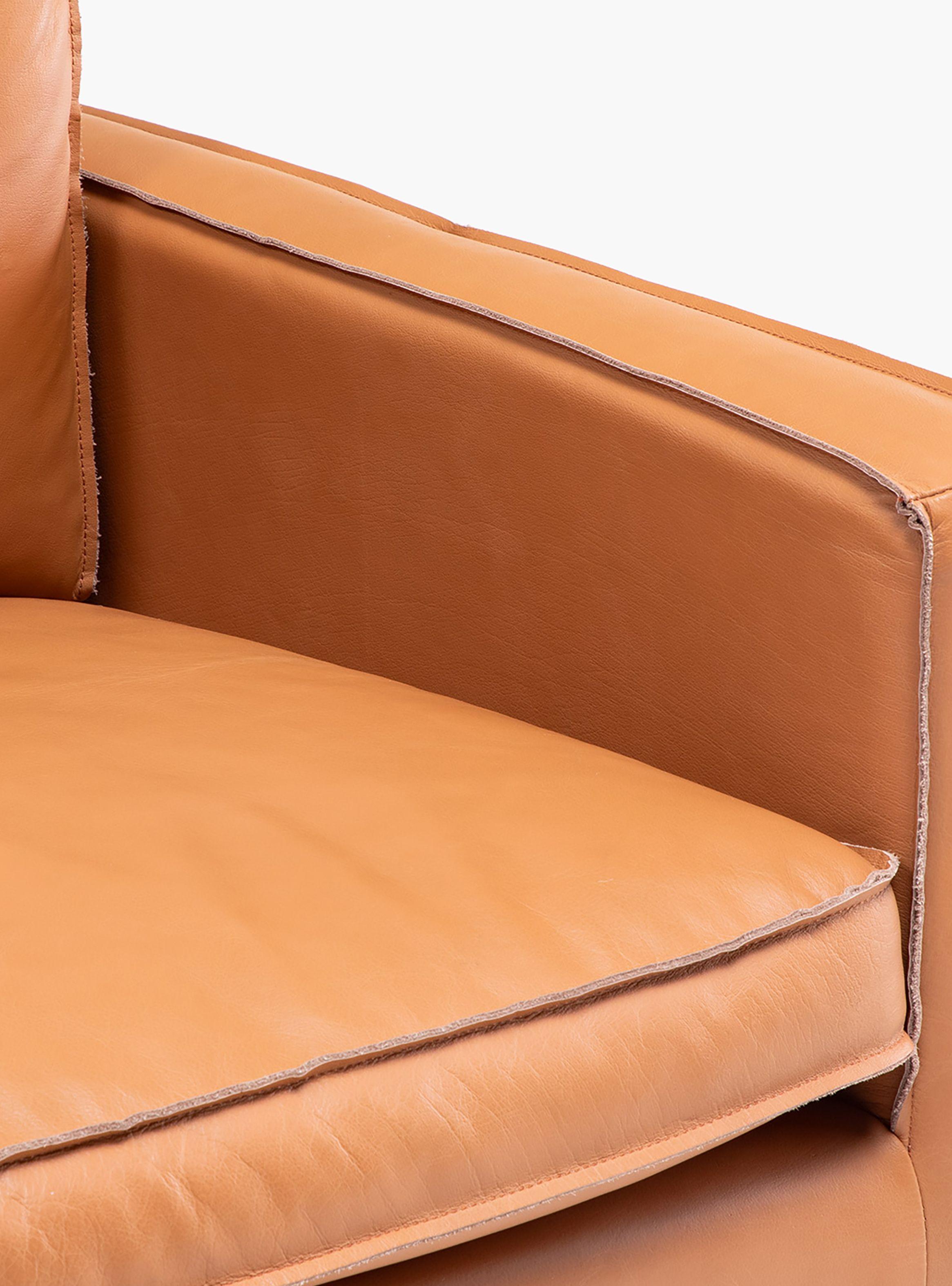 Sofa 3C Sinatra Cuero Cognac-3