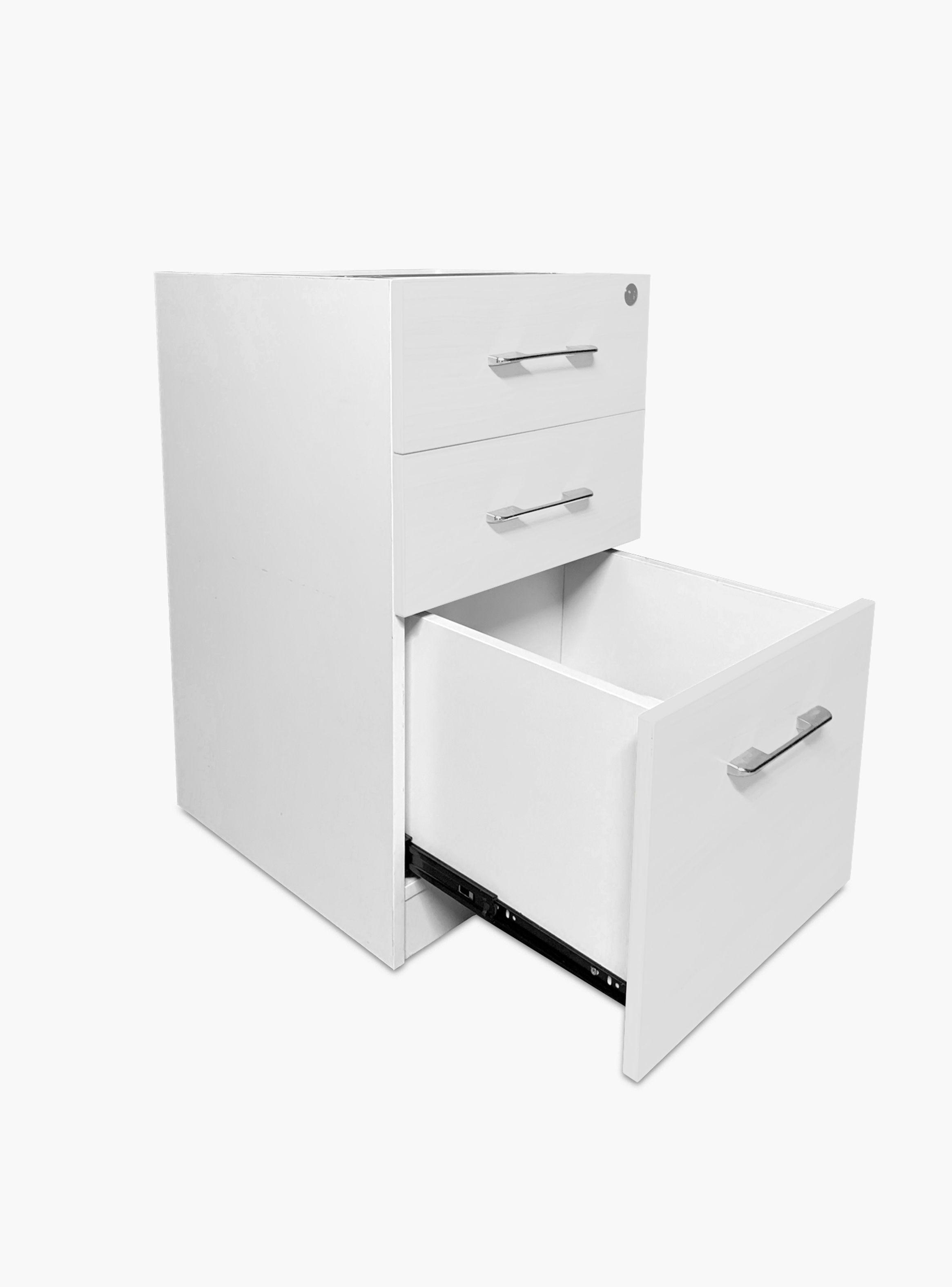 Cajonera Melamina Pedestal Blanco-3