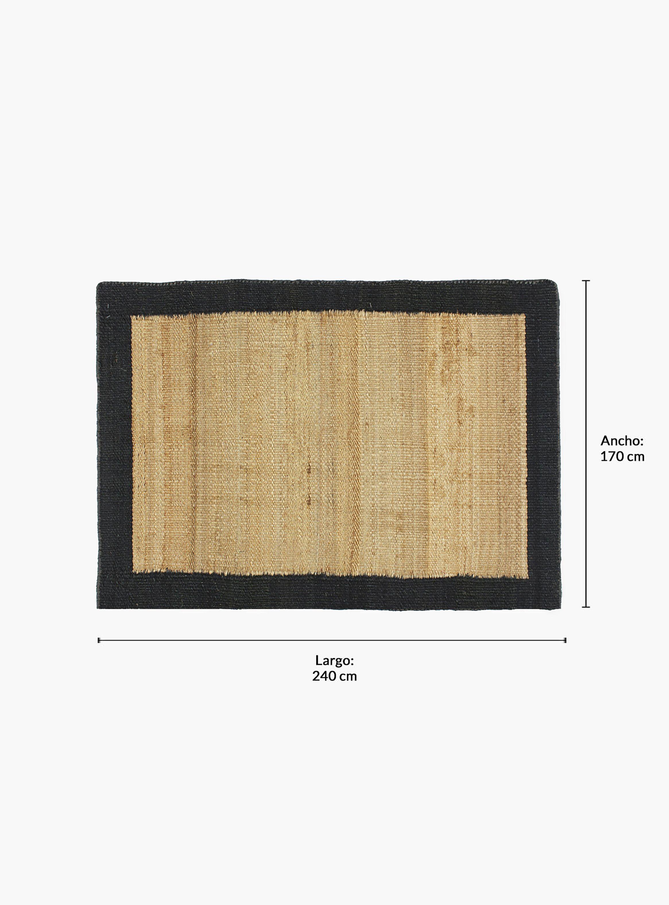 Alfombra Yute Nubia 170x240 Negro-5