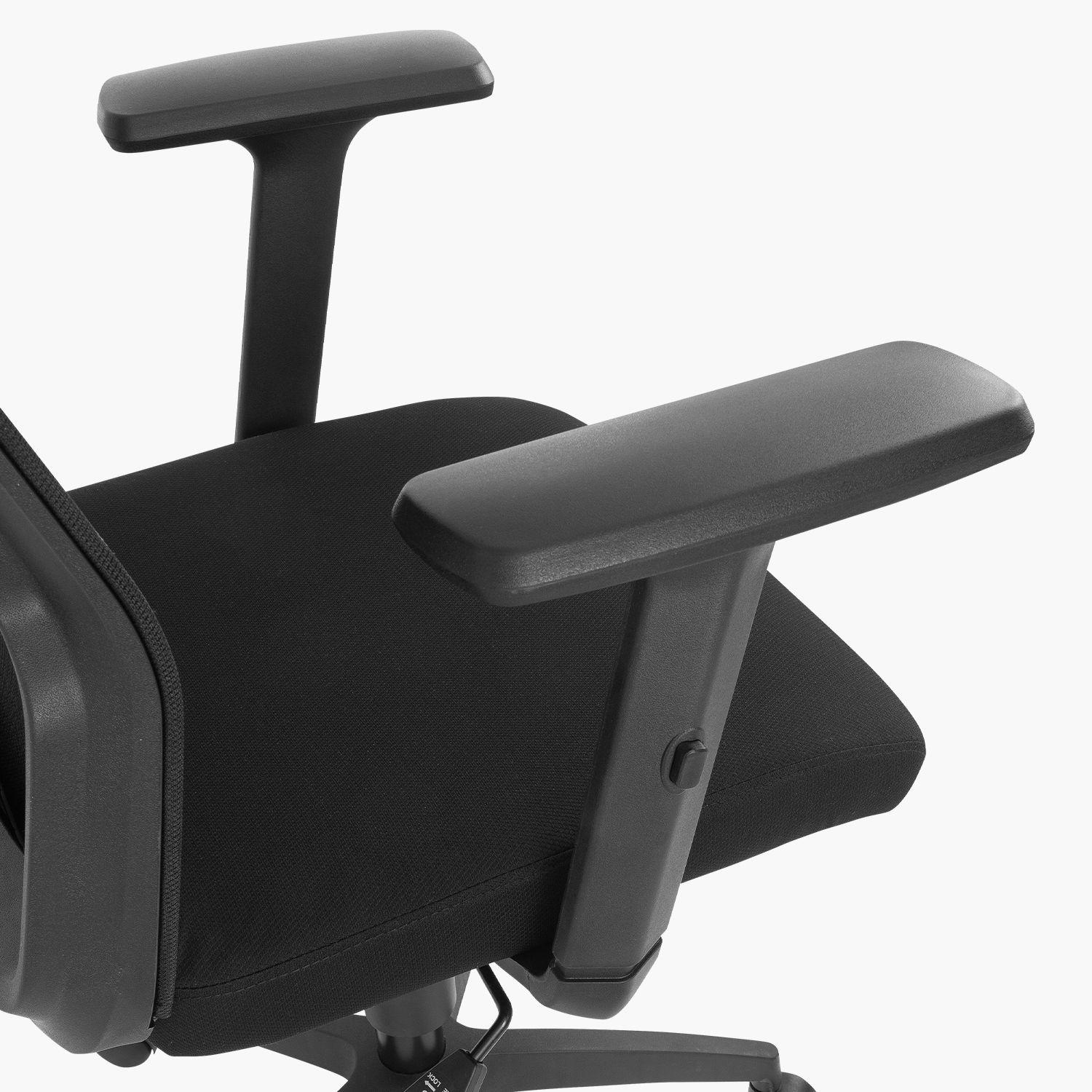 Silla de escritorio Cuba Media Br. Reg Negro-2