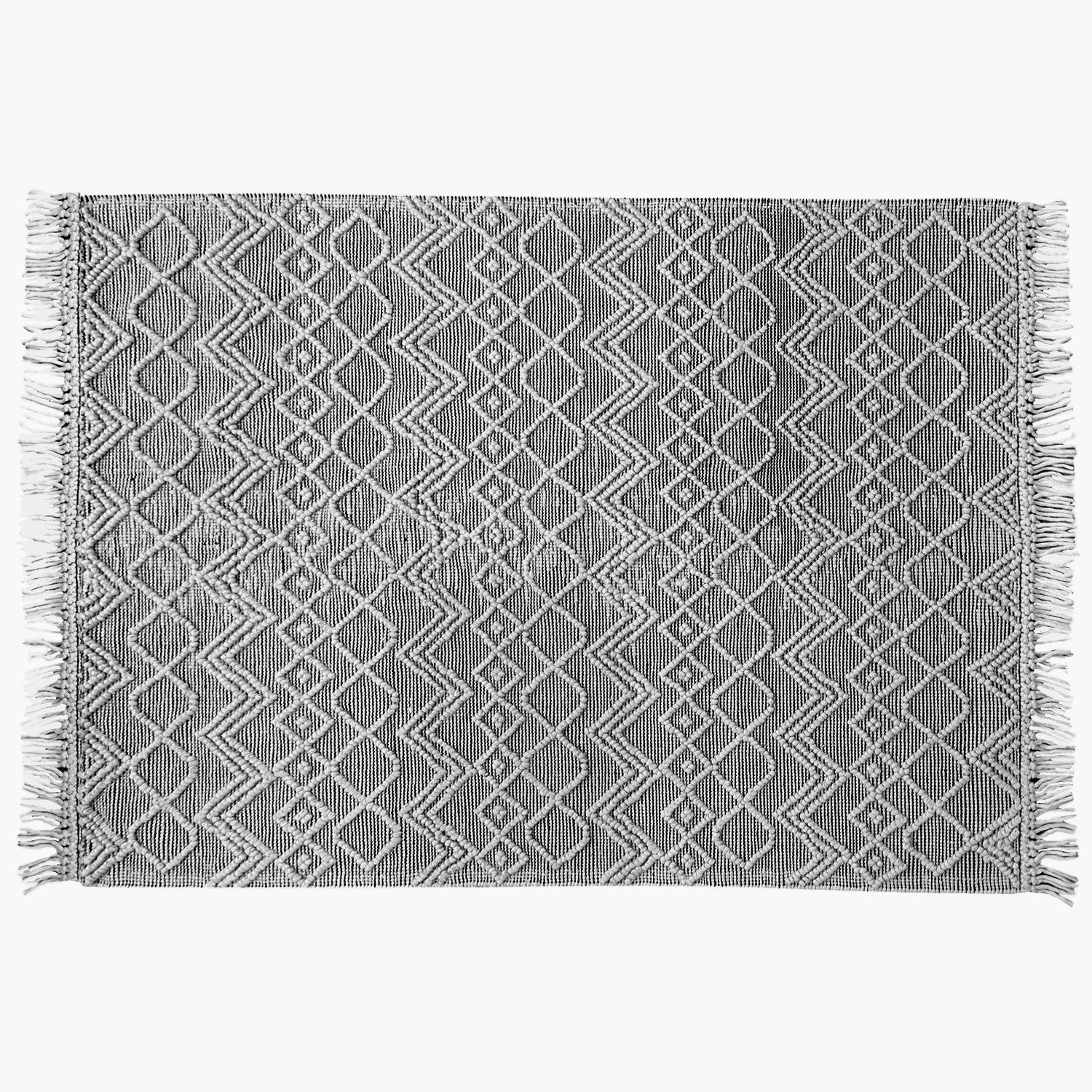 Alfombra Lana/Alg Koper 200x300 Gris-1