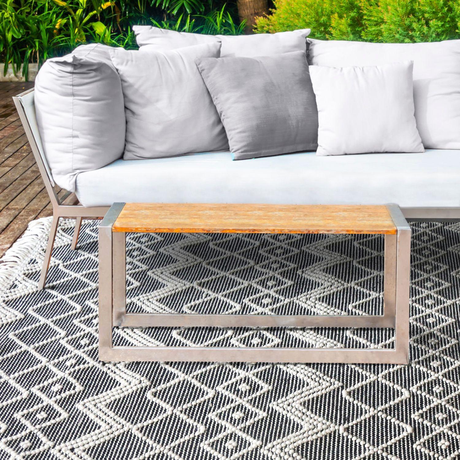 Alfombra Lana/Alg Koper 200x300 Gris-8