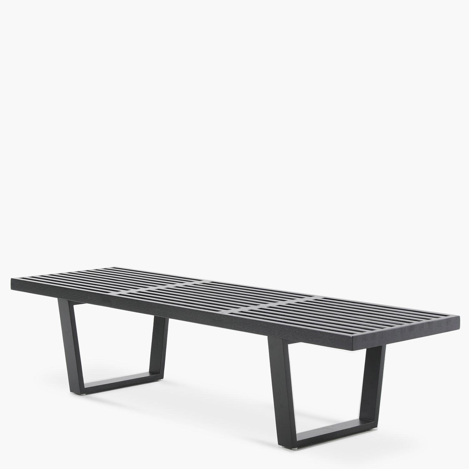 Banqueta de Madera Nelson (Réplica) Negro-2