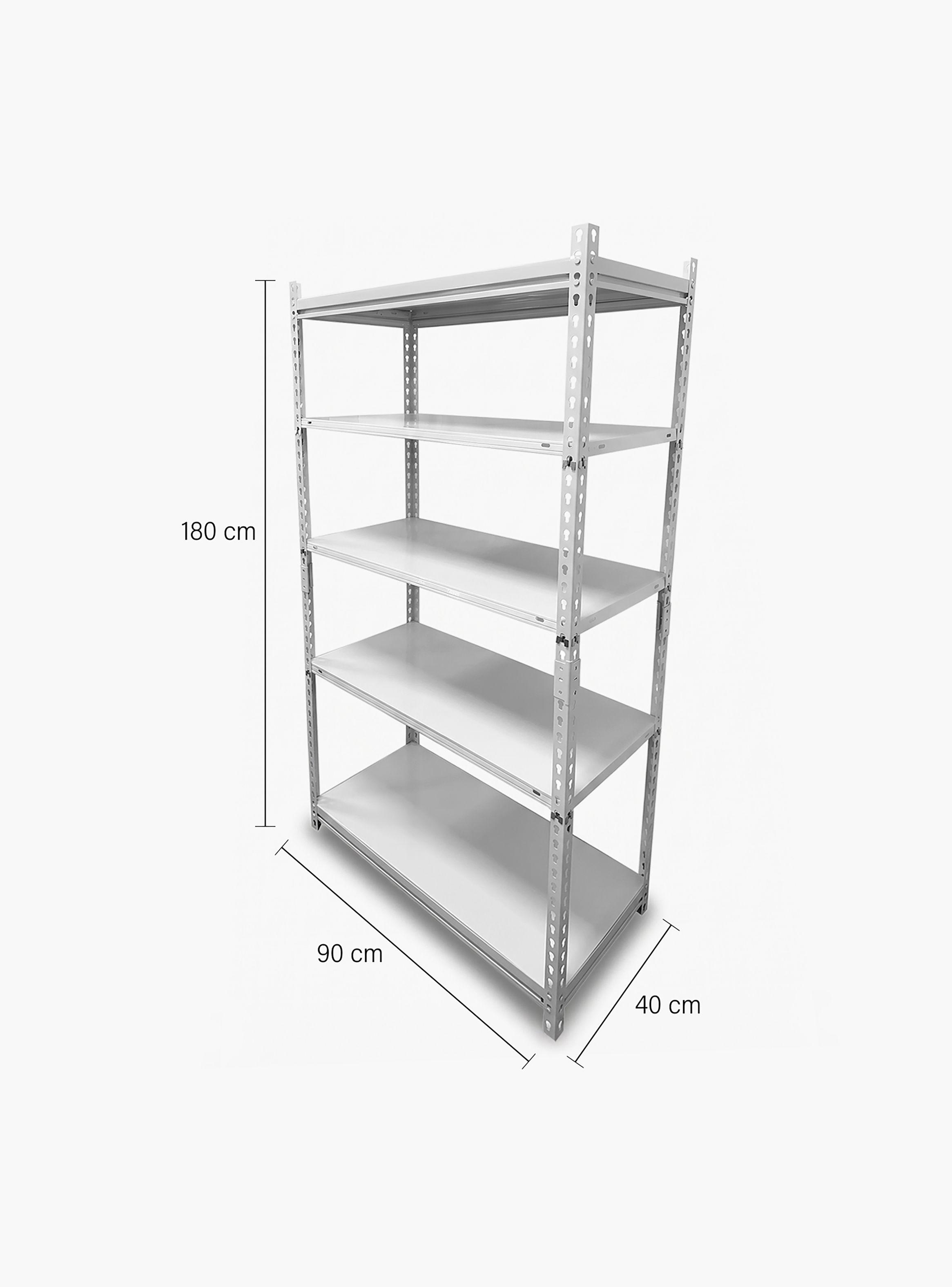 Estante Metálico Rack 90x40x180 500 Kg-4