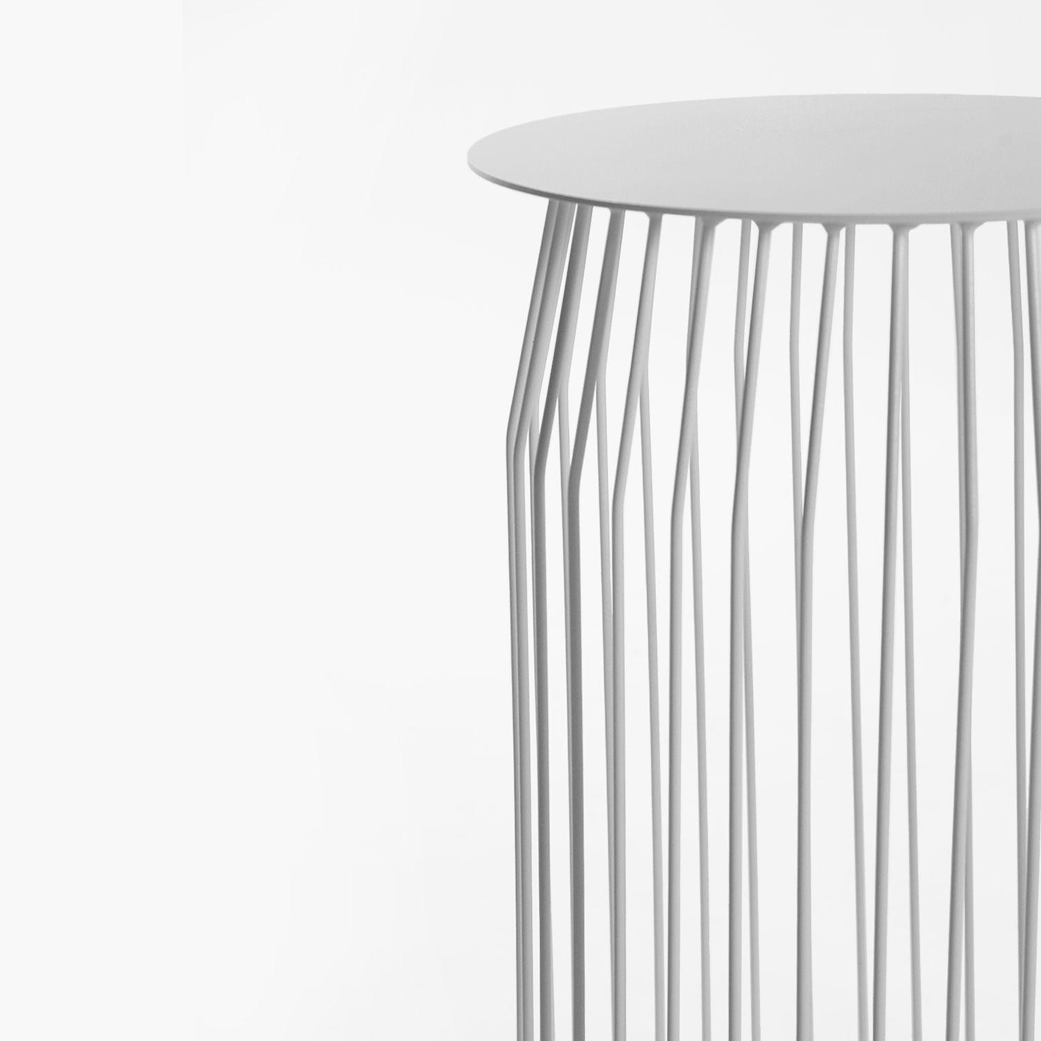 Mesa Lateral Wire DIAM 36 Blanco-2