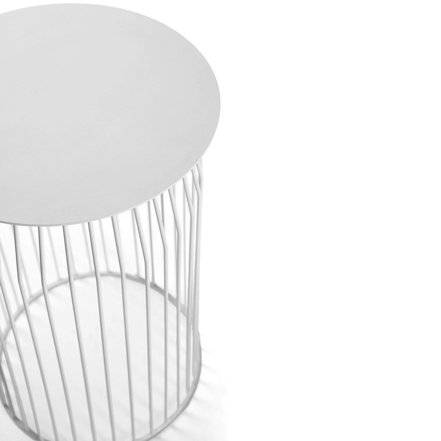 Mesa Lateral Wire DIAM 36 Blanco-3