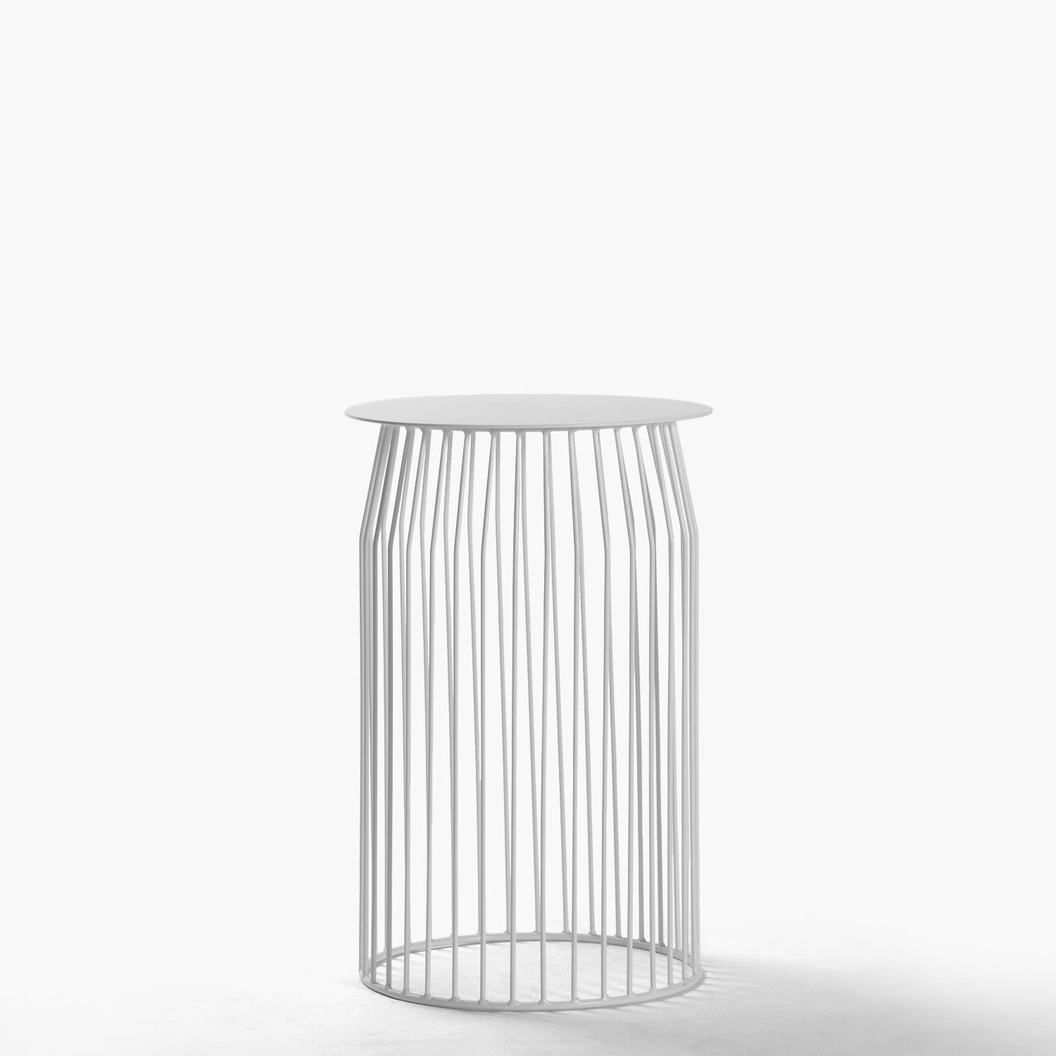 Mesa Lateral Wire DIAM 36 Blanco-0