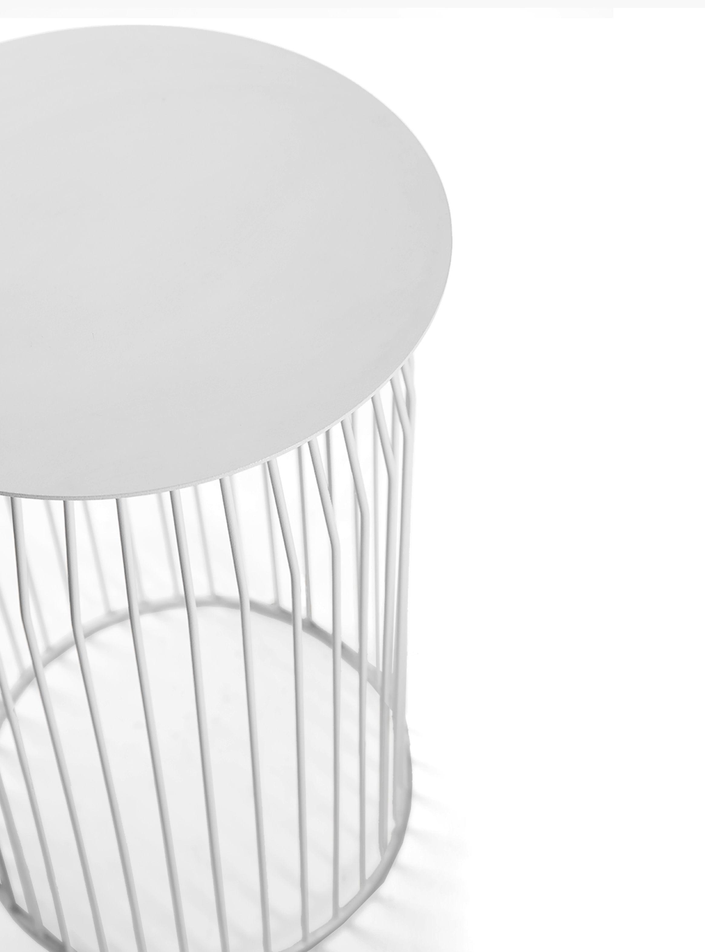 Mesa Lateral Wire DIAM 36 Blanco-4