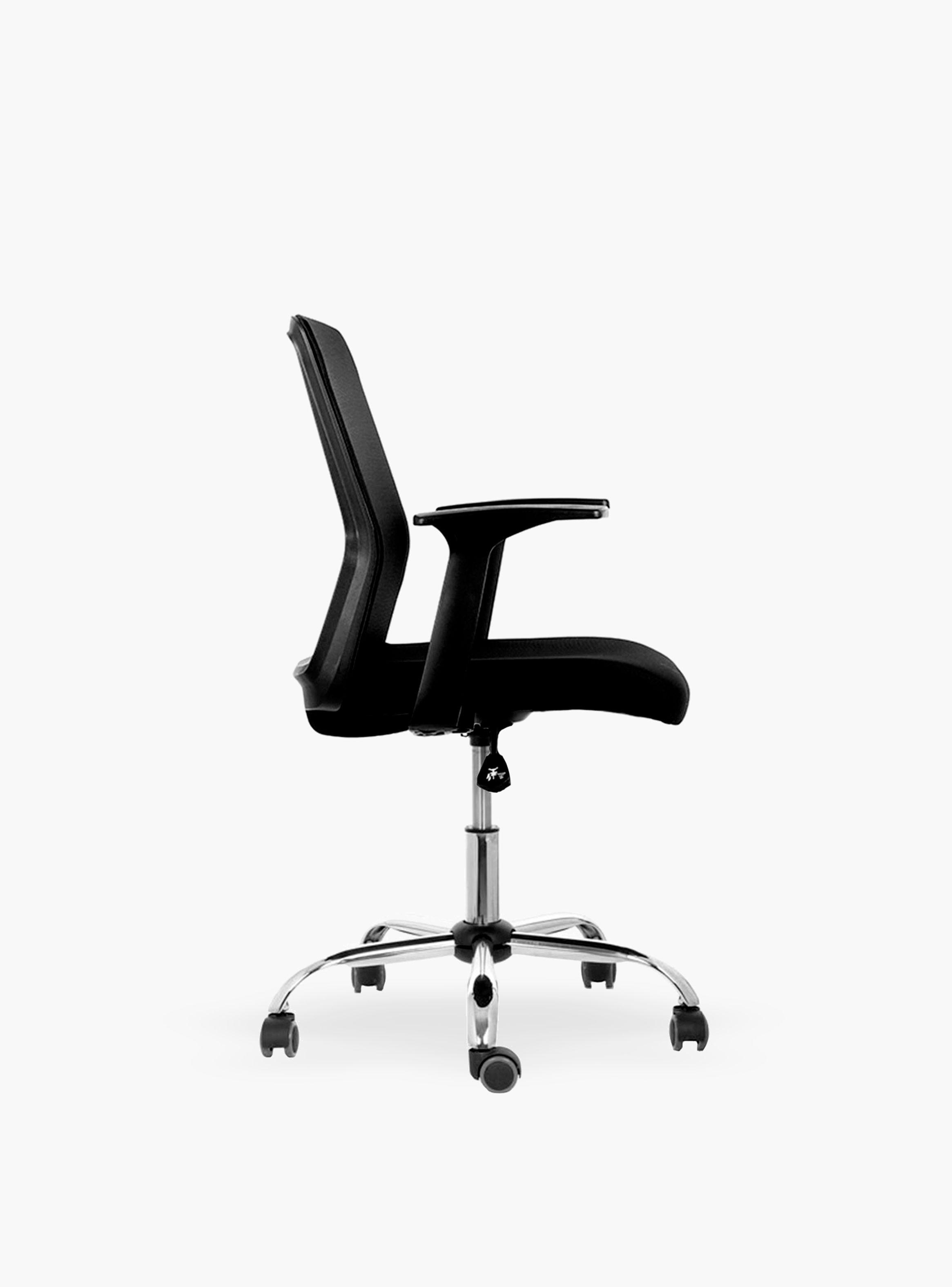 Silla de escritorio Cuba Media brazos fijos-2