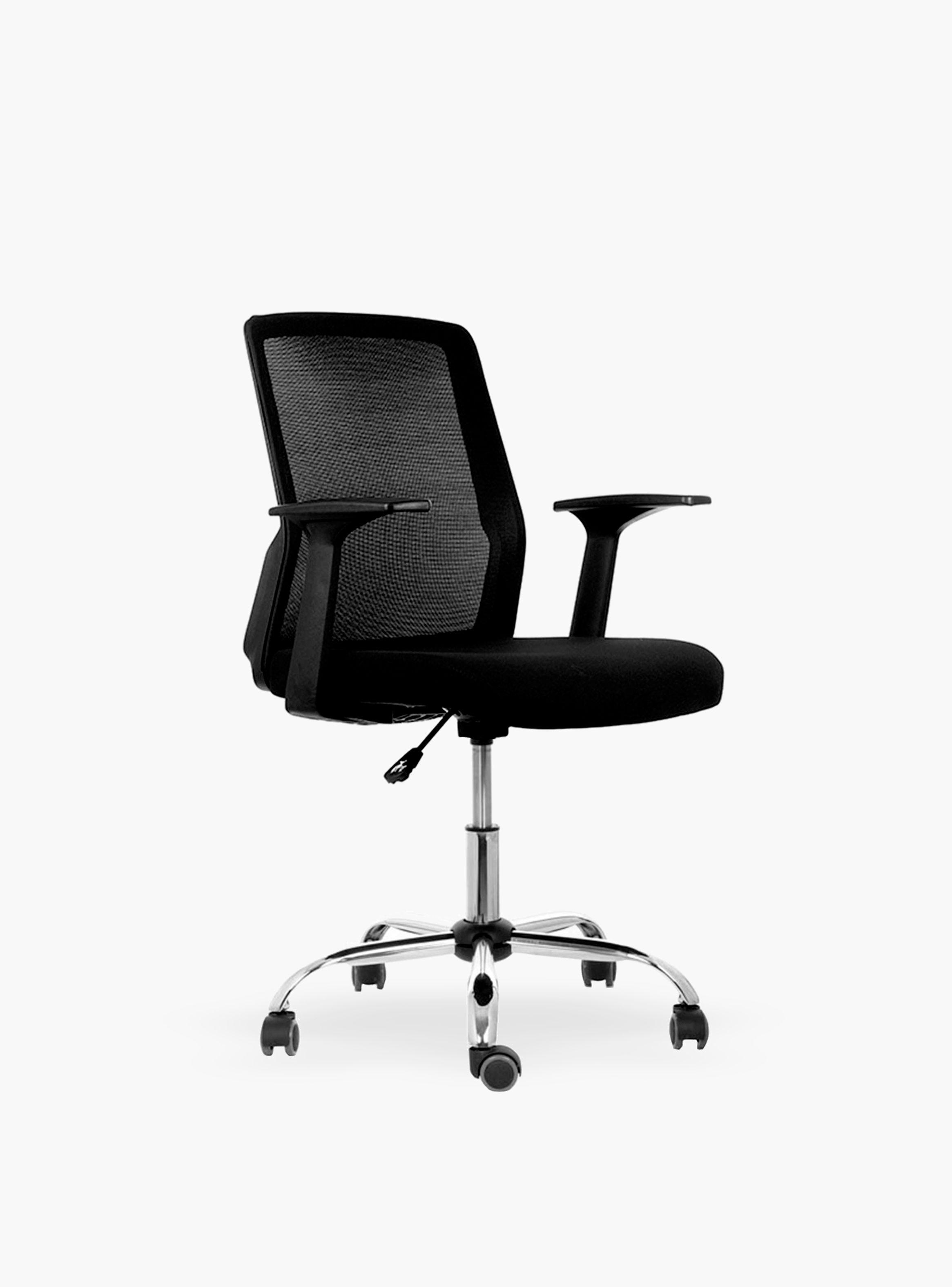 Silla de escritorio Cuba Media brazos fijos-3
