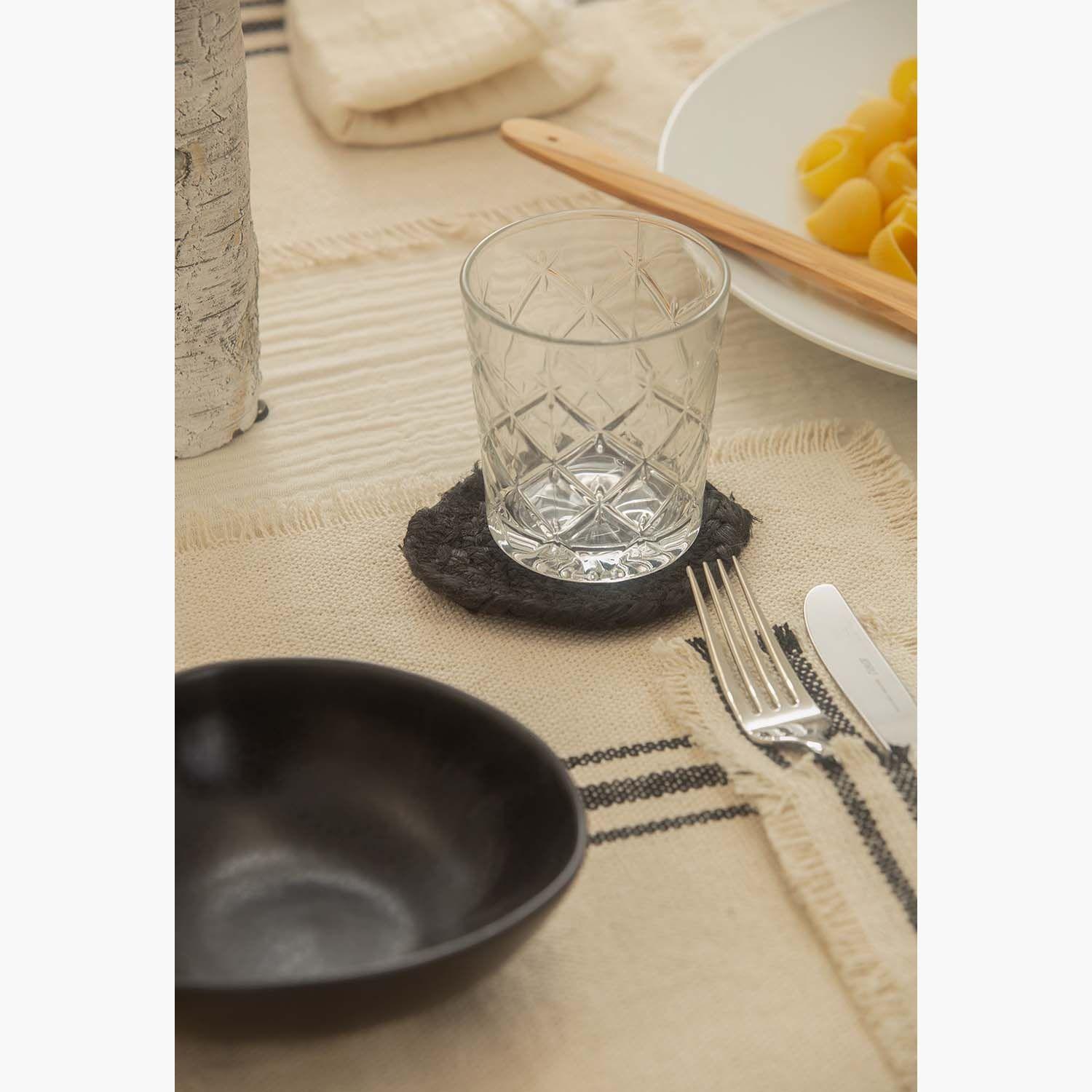 Set 4 Posavasos Ural Negro-2