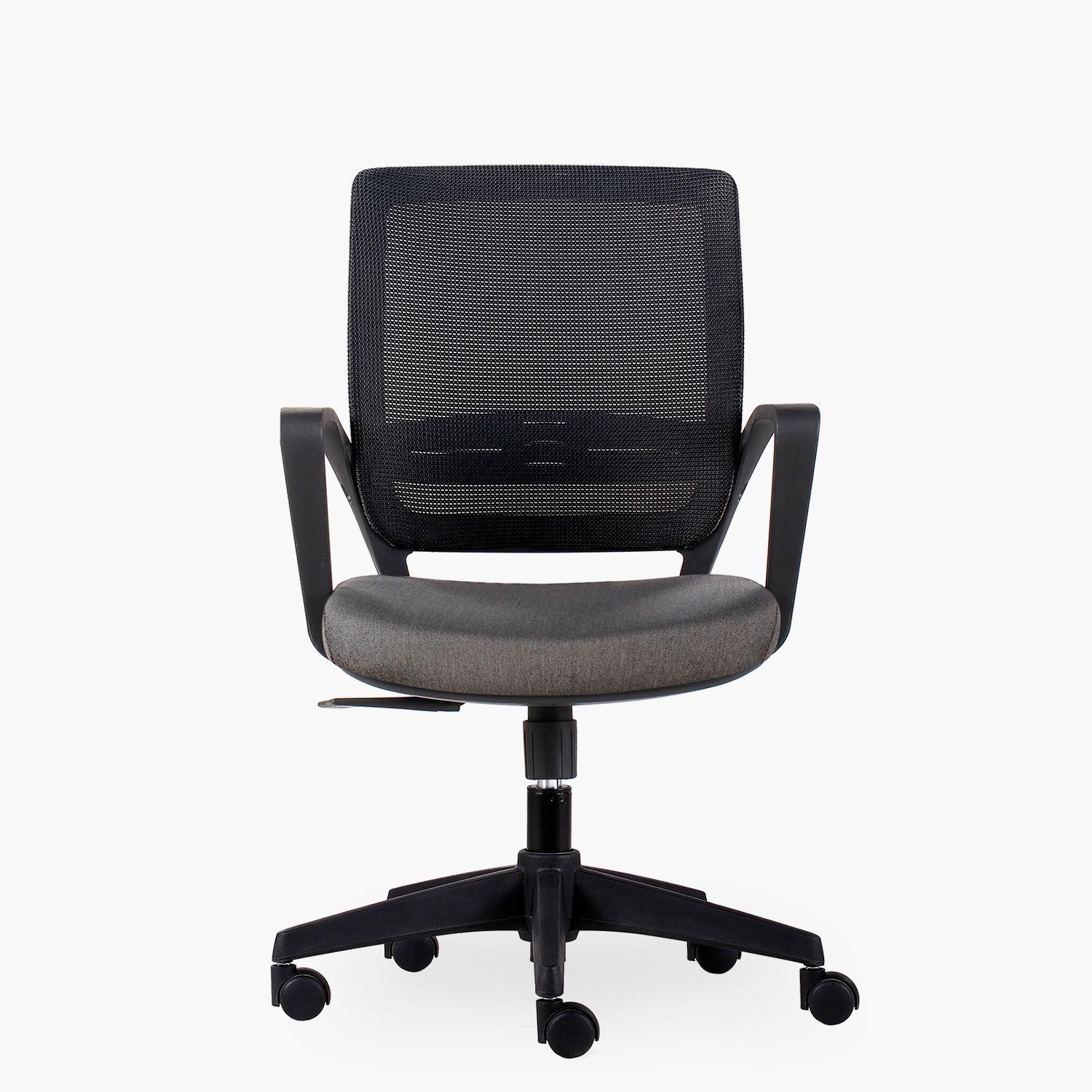 Silla Oficina Job Base Nylon Gris Oscuro-0