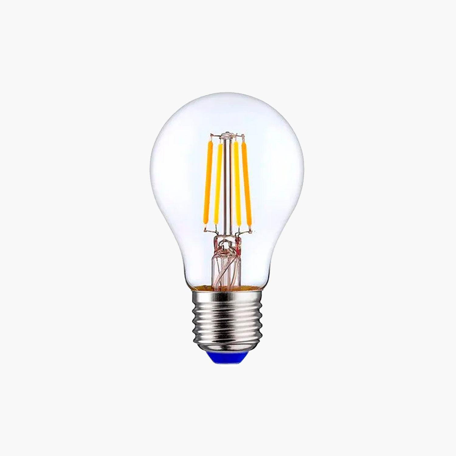 Ampolleta Led Filamento A60 Luz Cálida (E27 6W)-0