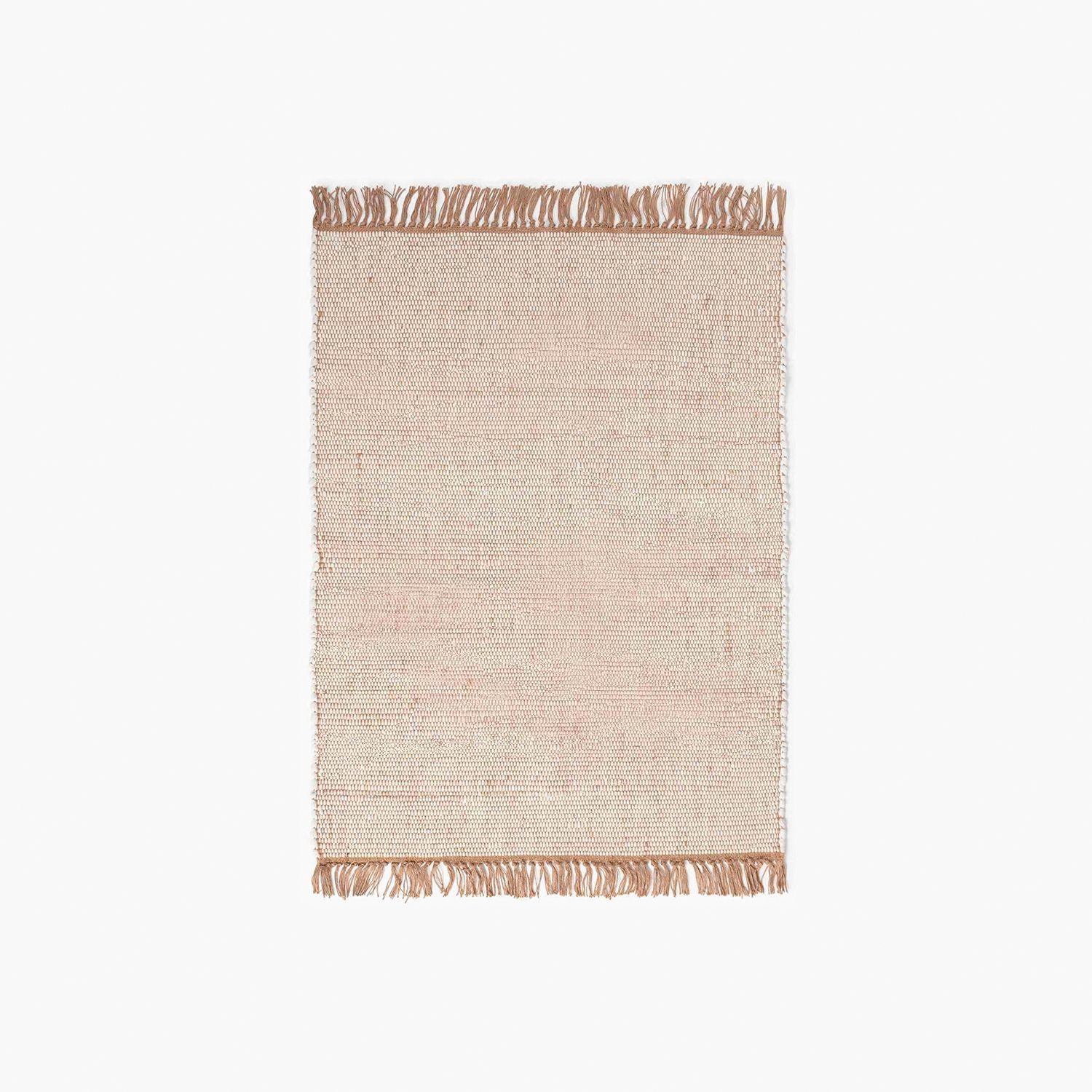 Bajada de Cama Crema Algodón-0