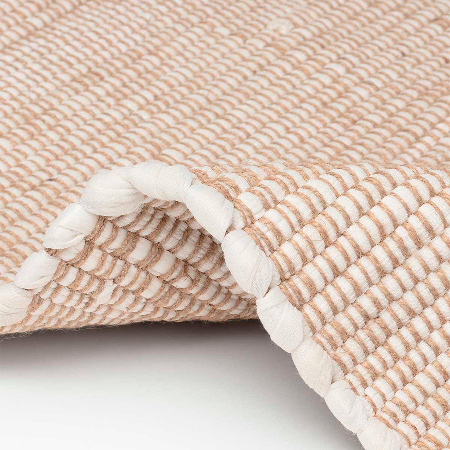 Bajada de Cama Crema Algodón-3