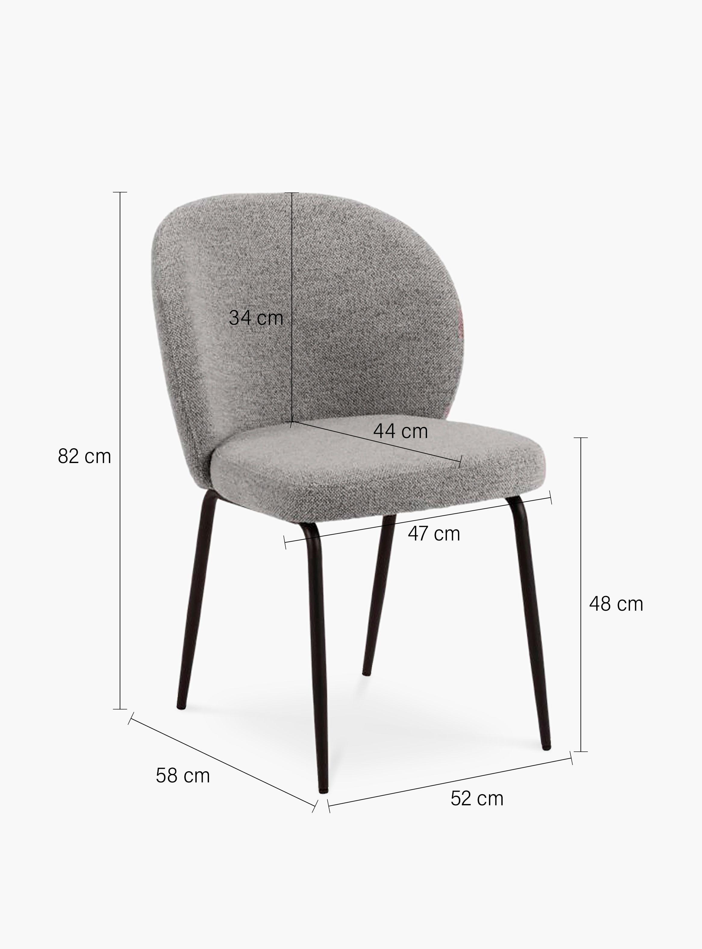 Silla Tapiz Pascale Gris-7