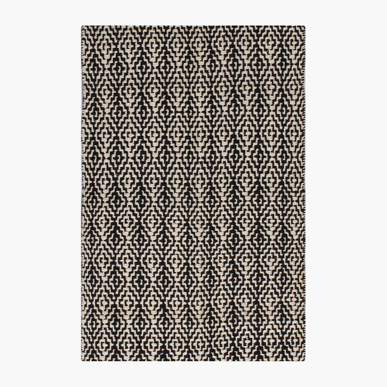 Alfombra Algodon Nepal 200x300 Negro-0