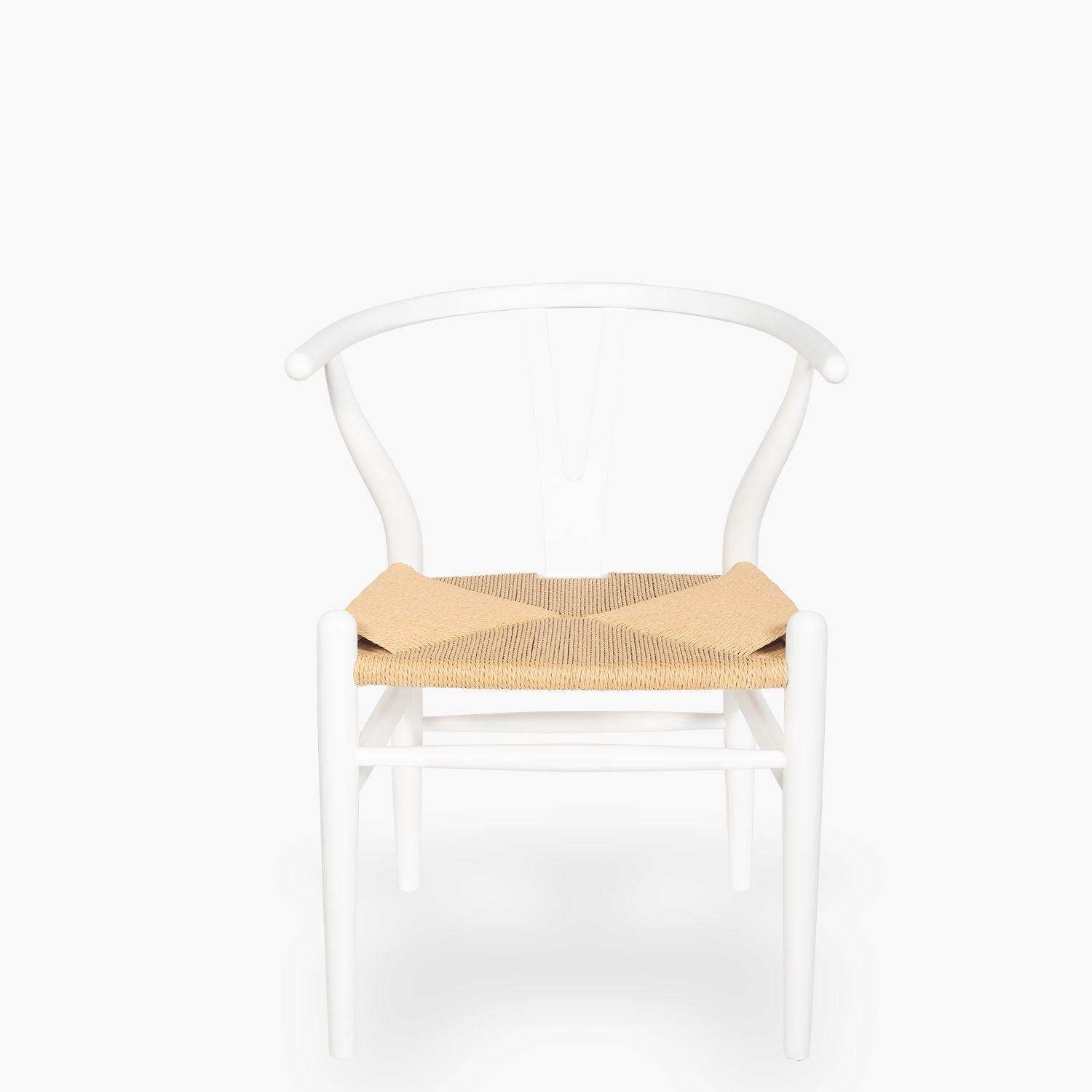 Silla Madera Wishbone Blanco-0