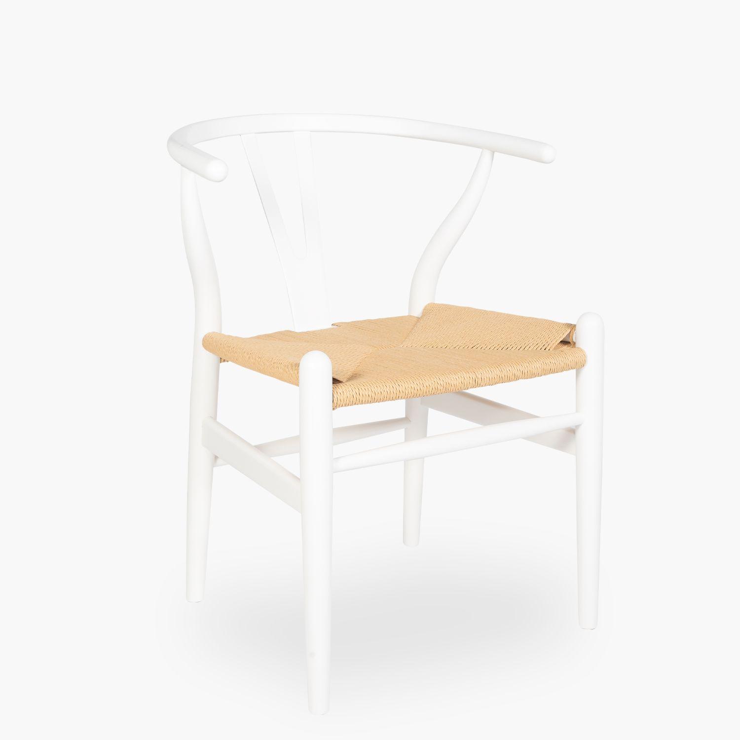 Silla Madera Wishbone Blanco-2