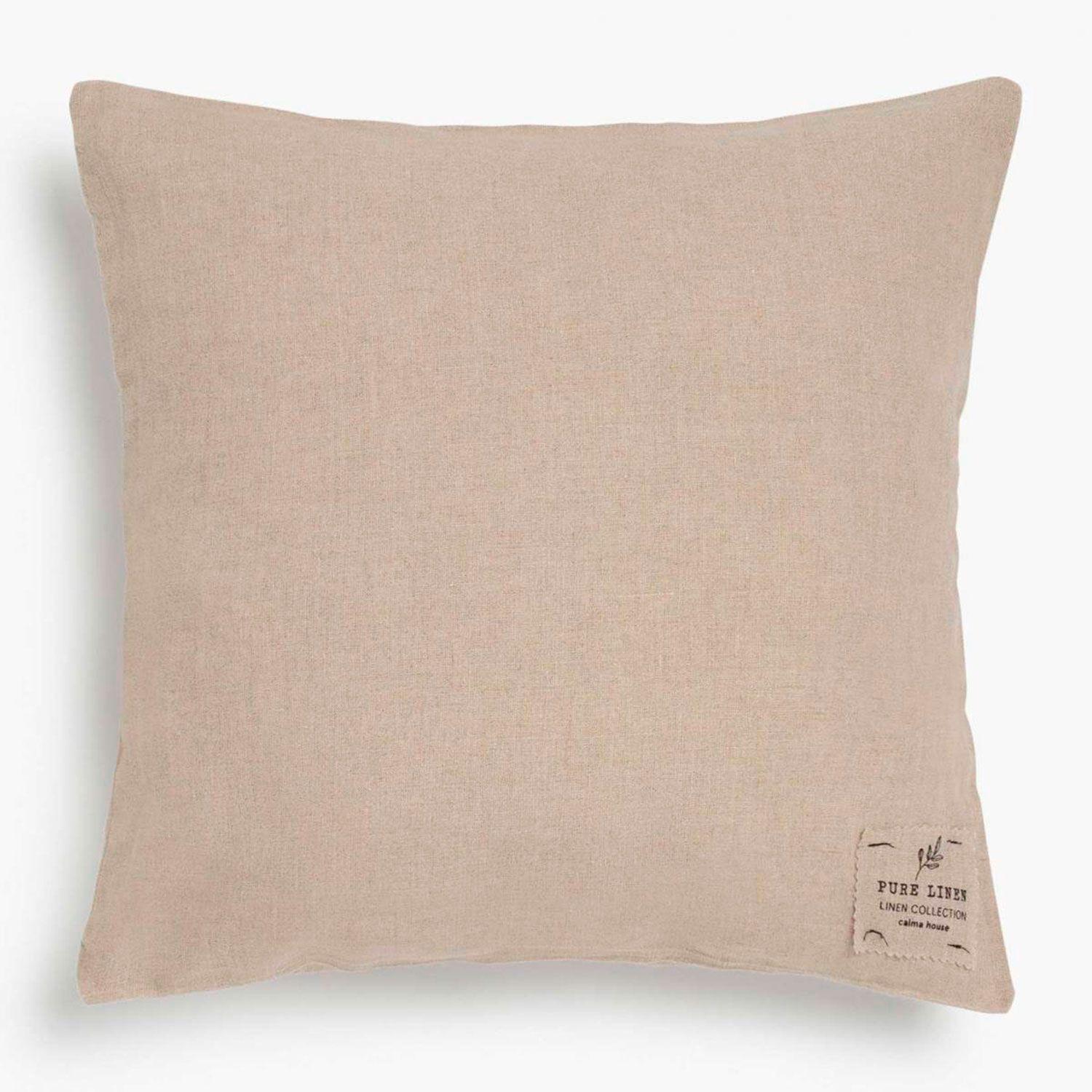 Funda Cojin Lino 60x60 Natural-0