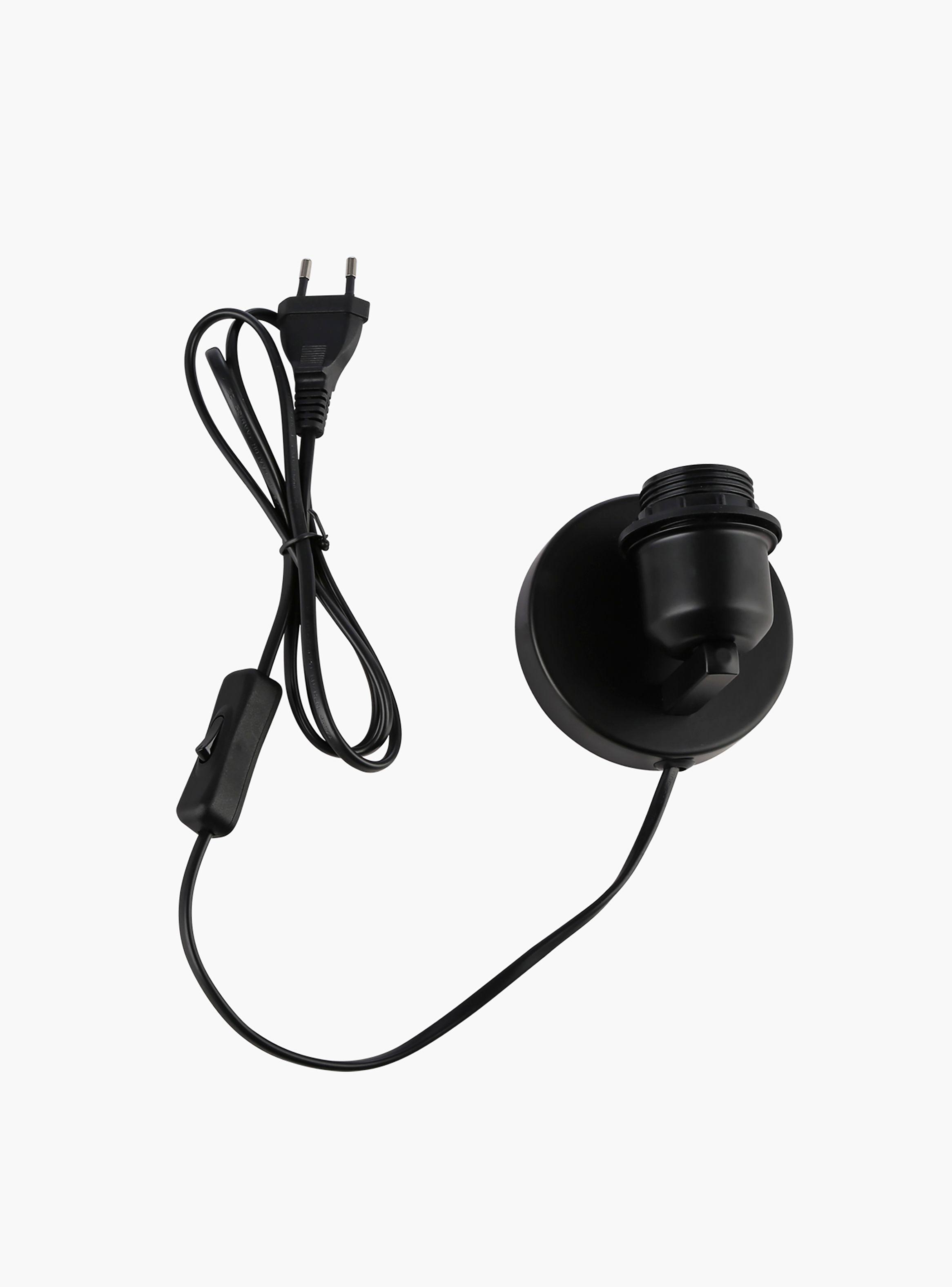 Lámpara de Pared Soquete Negro-2