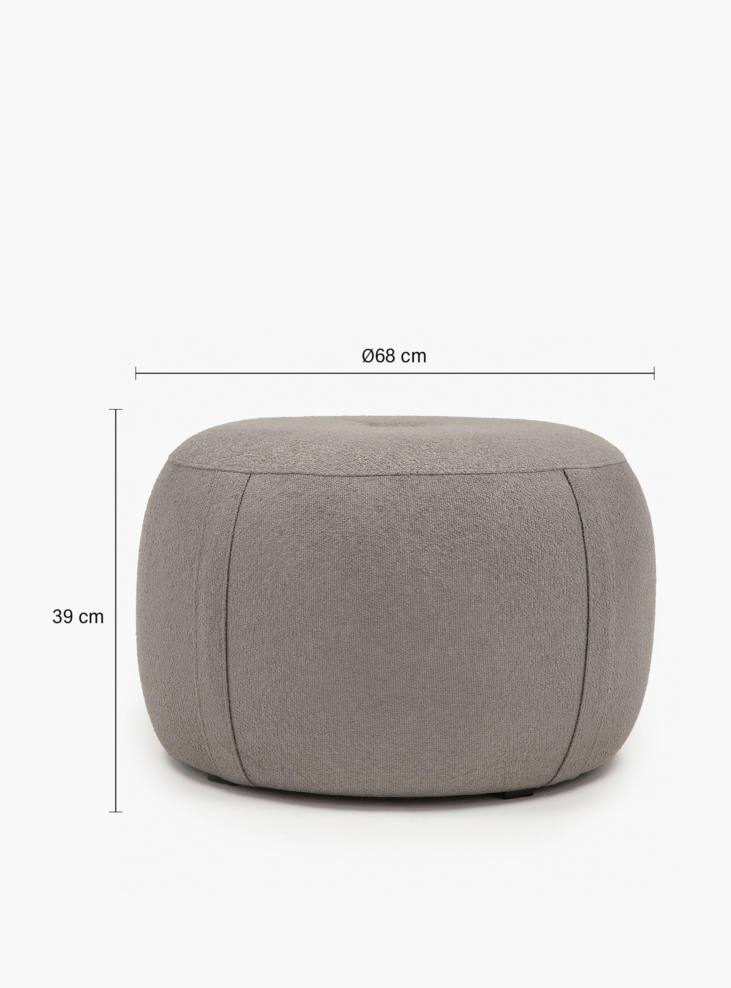 Pouf Margaret 68 Gris-6