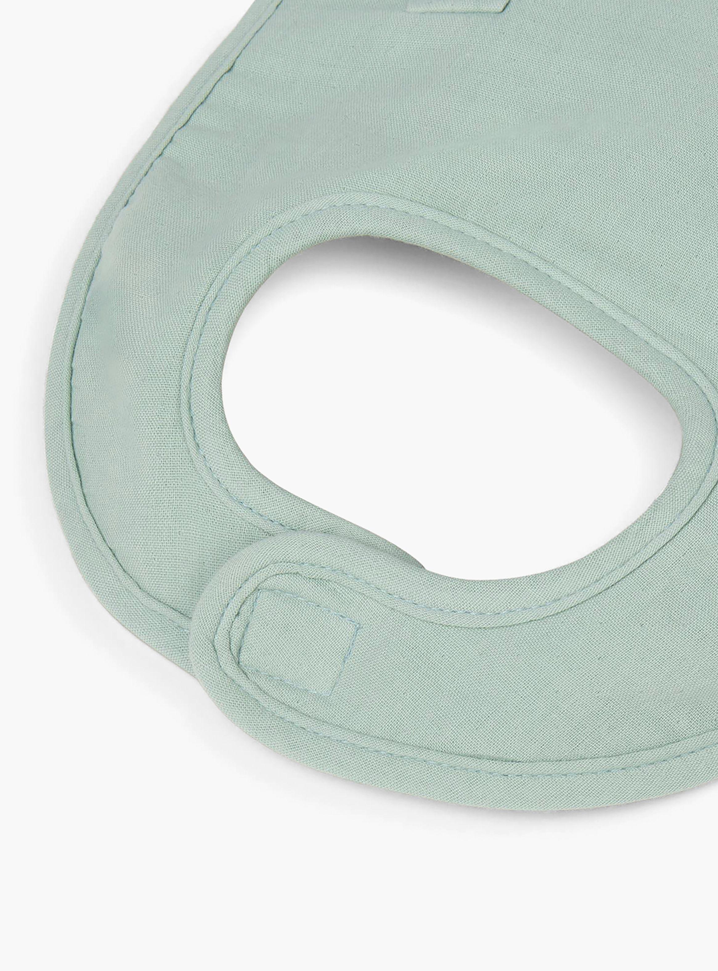 Babero Algodón Caru Verde Claro-3