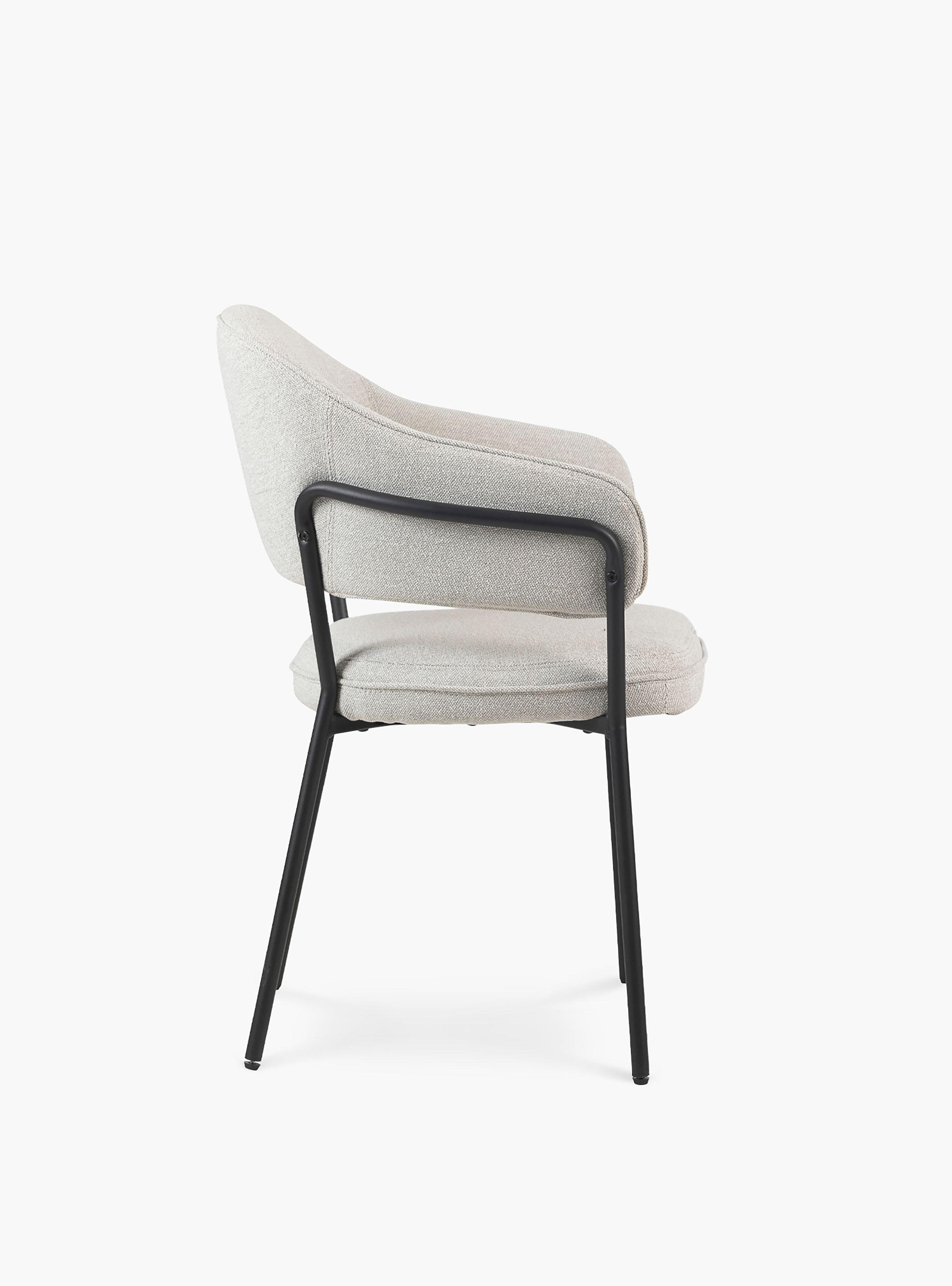 Silla Home Office Stanford Gris claro-2